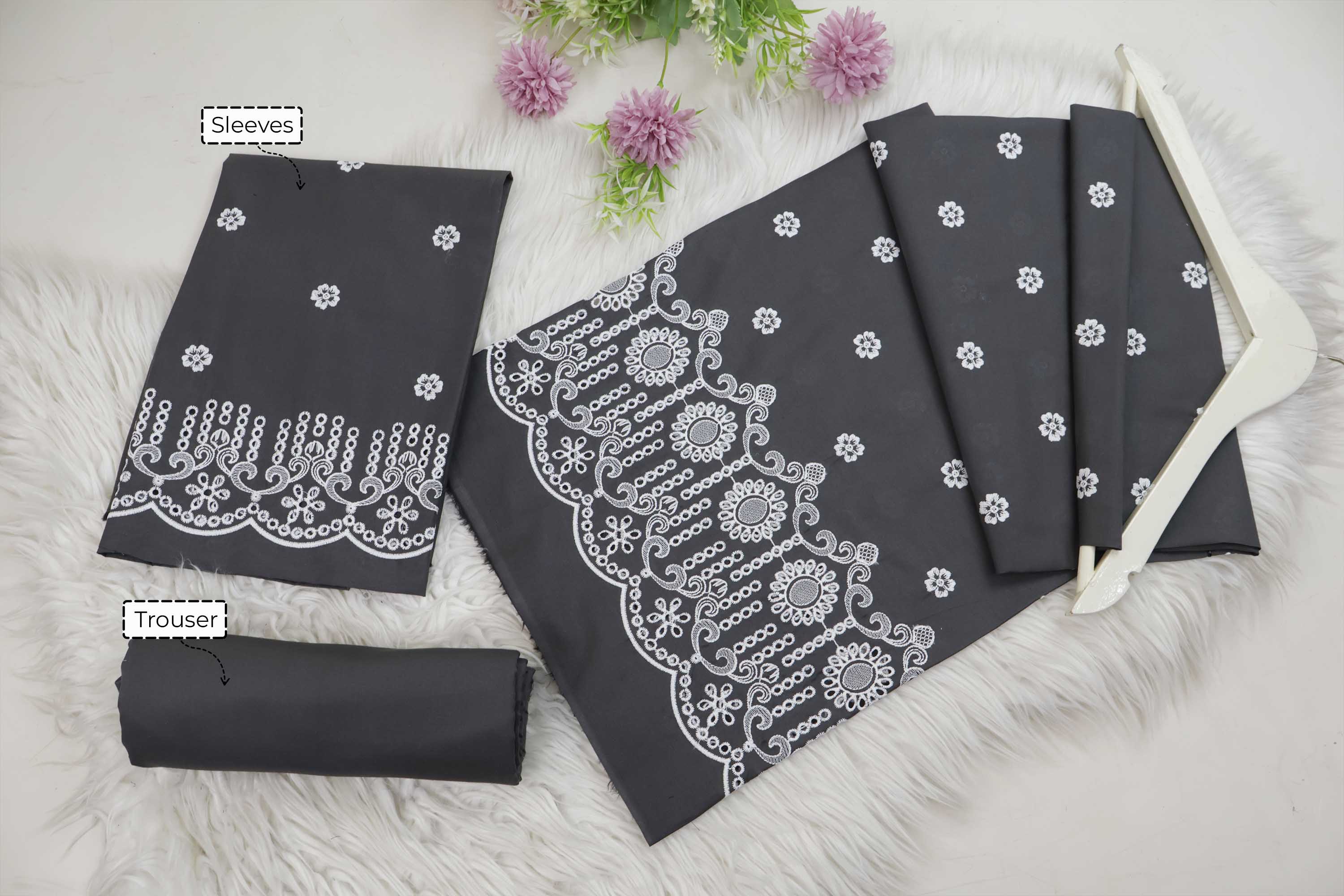 2PC- Embroidered Lawn Suit 2PWR03 - Image 6