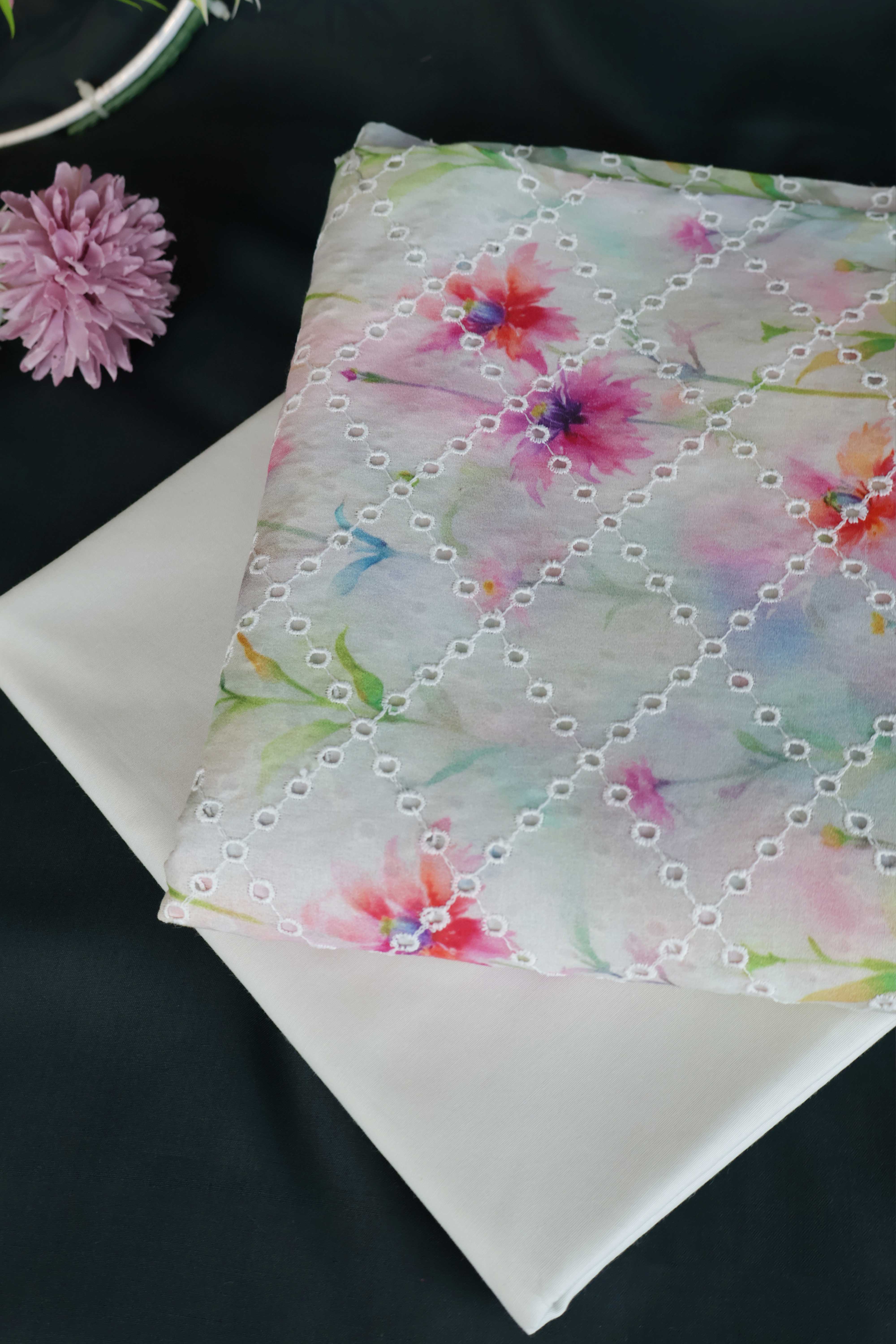 2Piece – Printed Embroidered Lawn S2P07 - Image 2