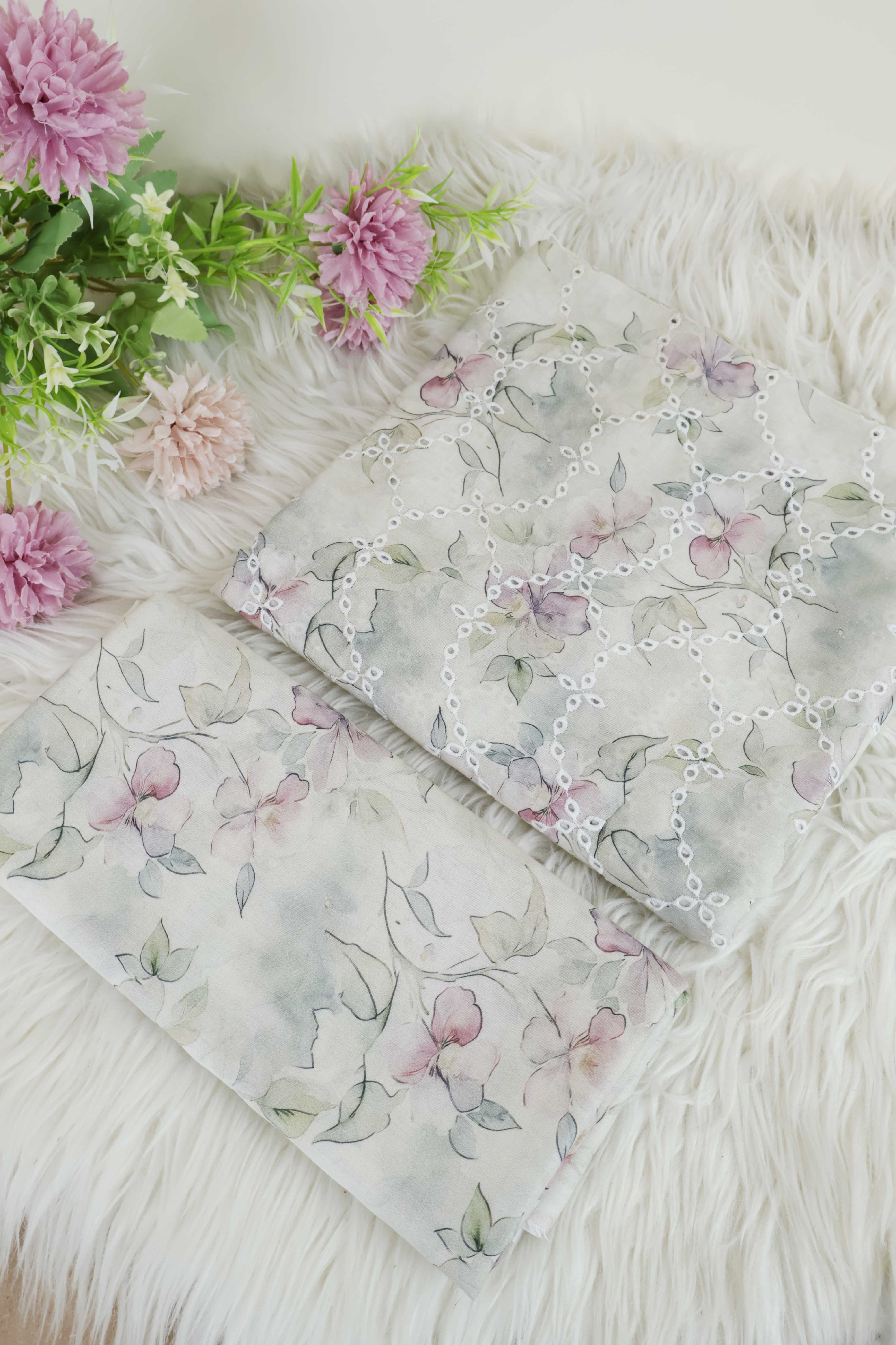 2Piece – Printed Embroidered Lawn EL2PSR61