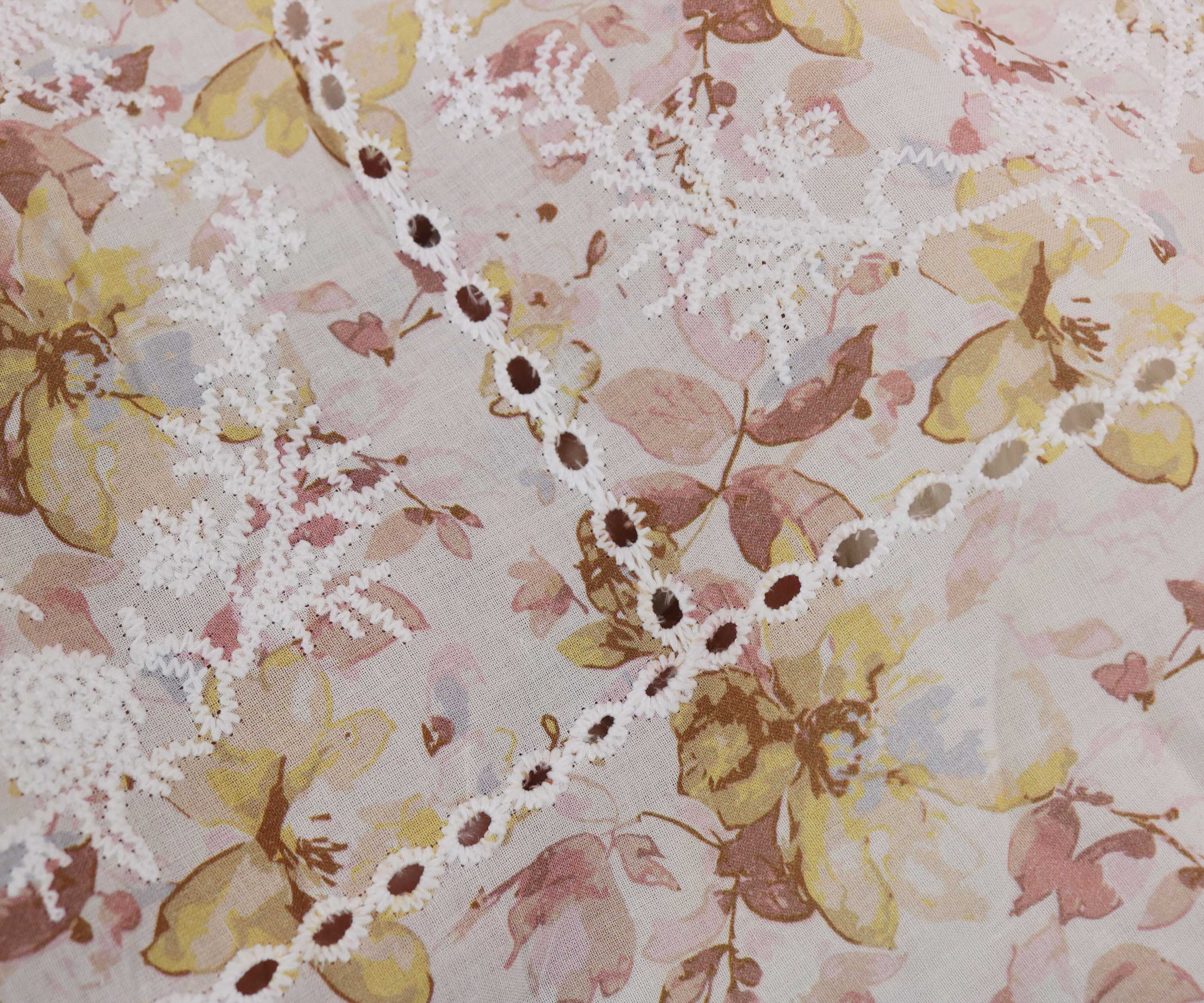 Shirt Printed Embroidered Lawn H25LPB74 - Image 2