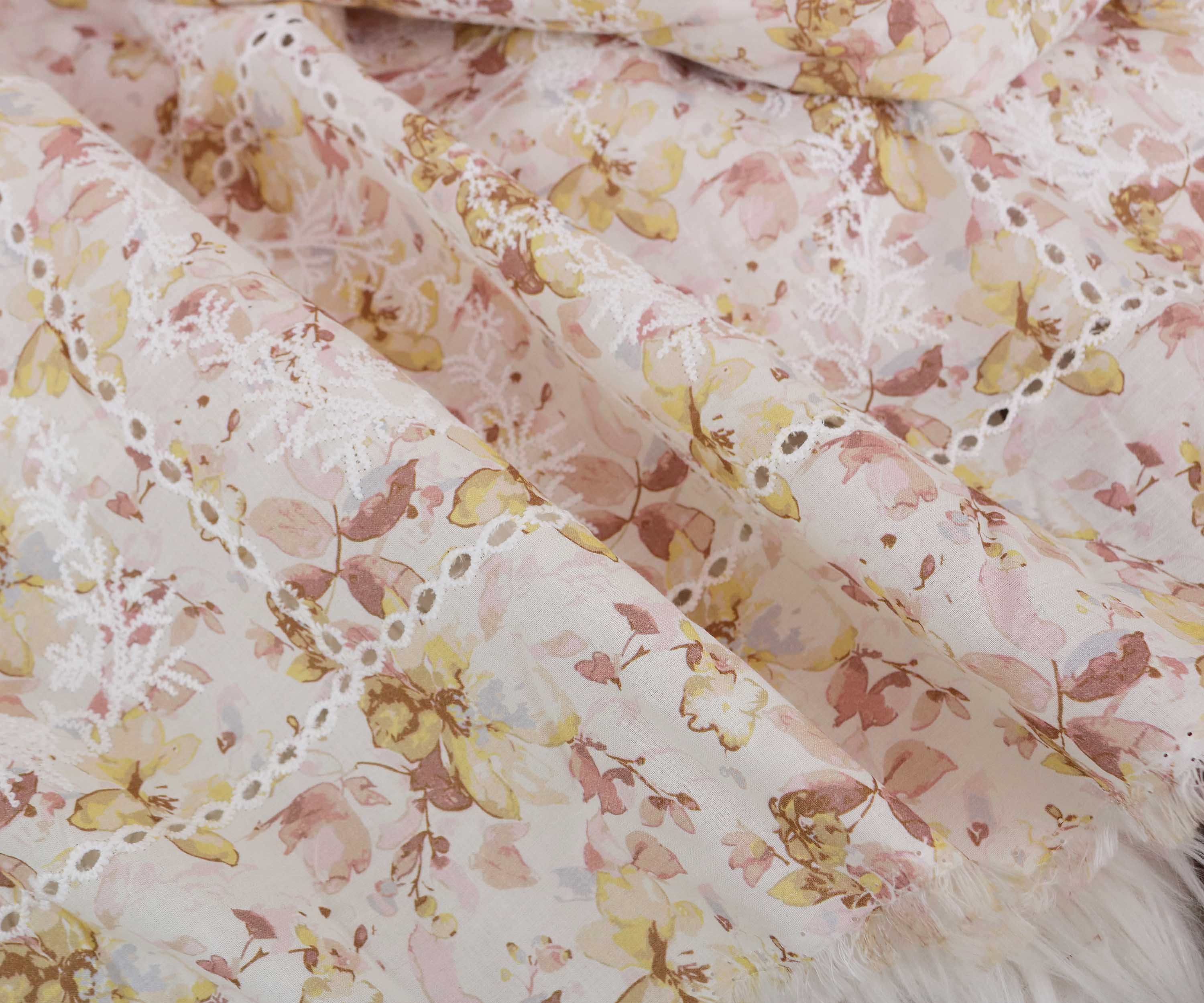 Shirt Printed Embroidered Lawn H25LPB74 - Image 3