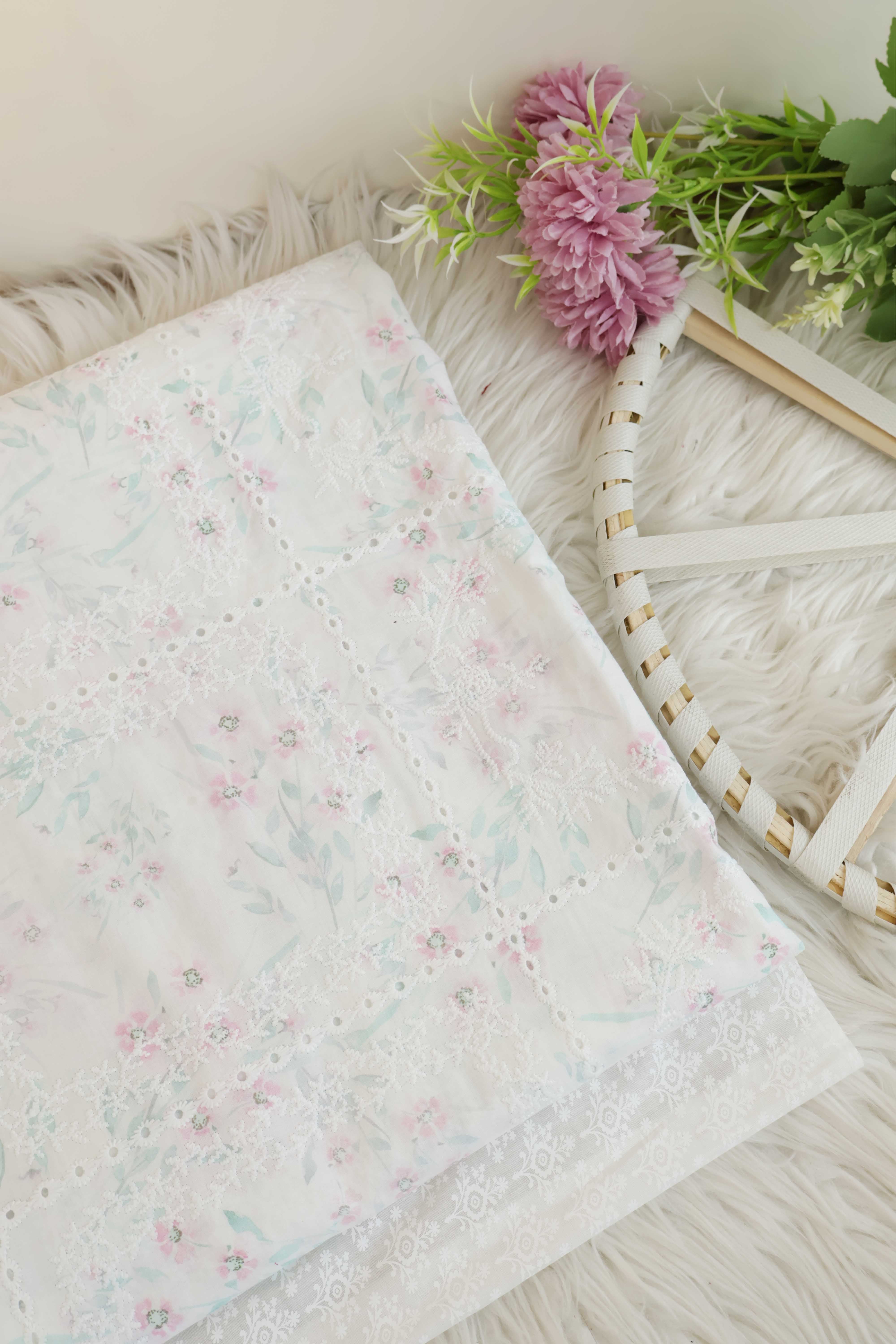 2Piece – Printed Embroidered Lawn RB08 - Image 3