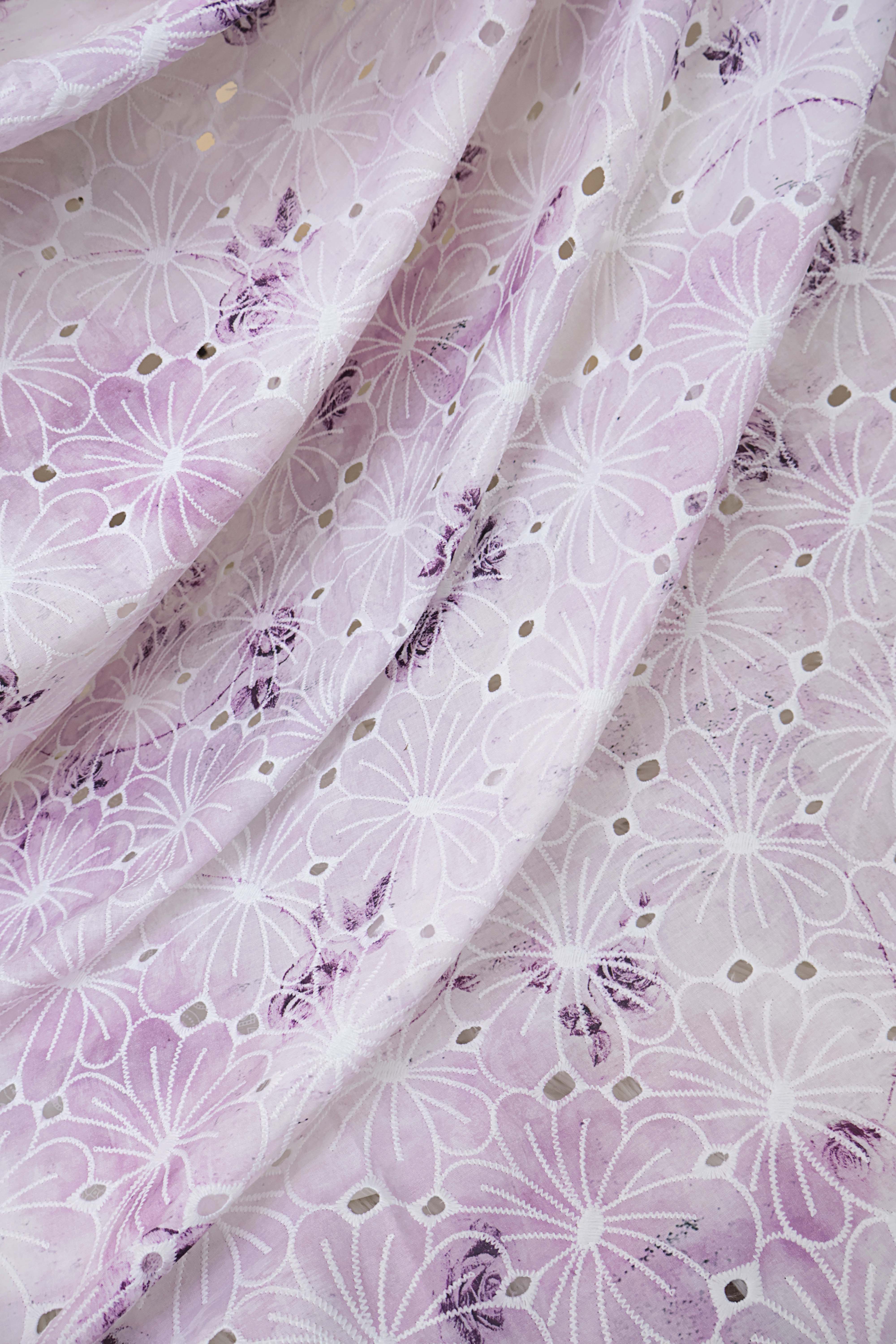 Printed Embroidered Lawn RB129