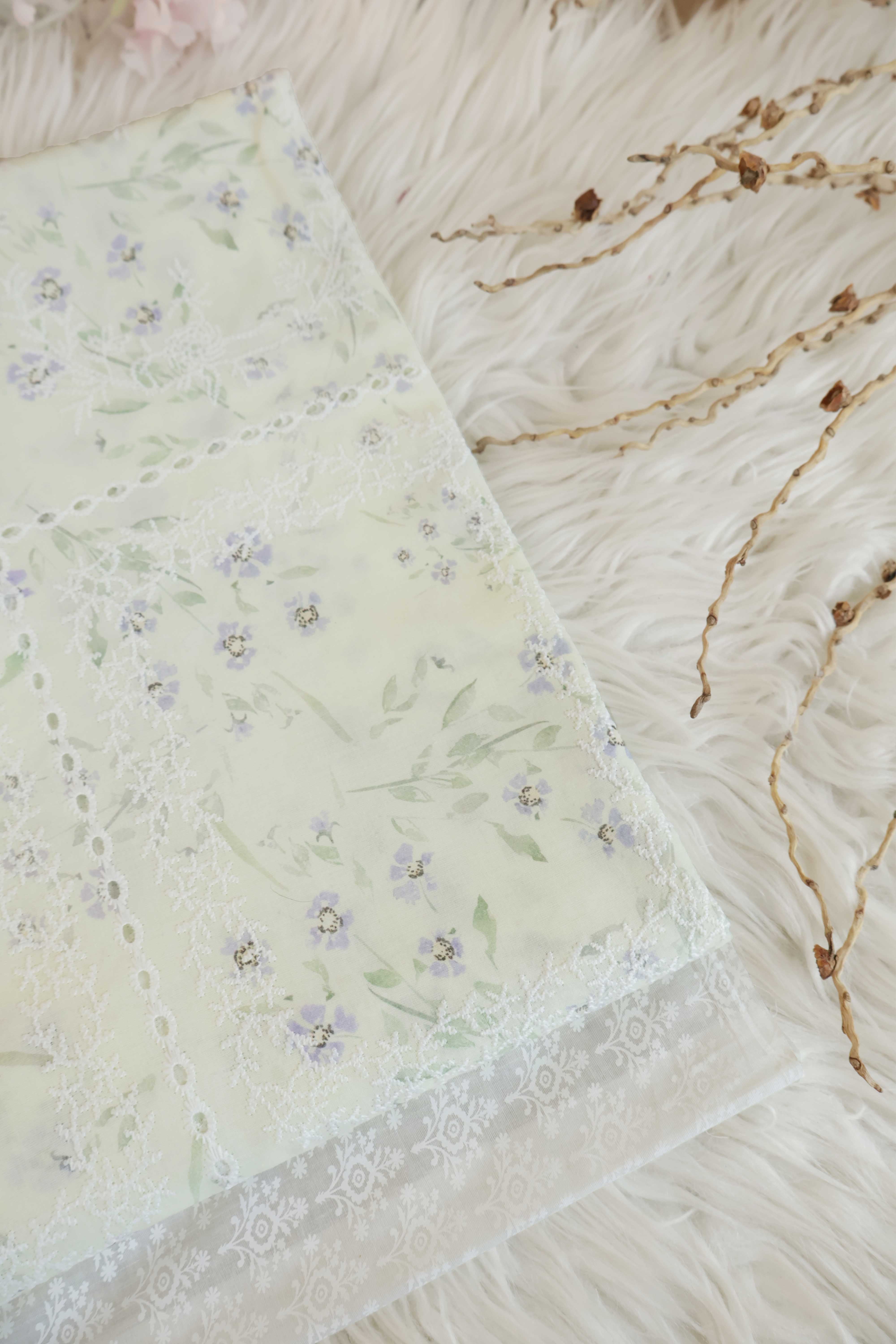 2Piece – Printed Embroidered Lawn RB19