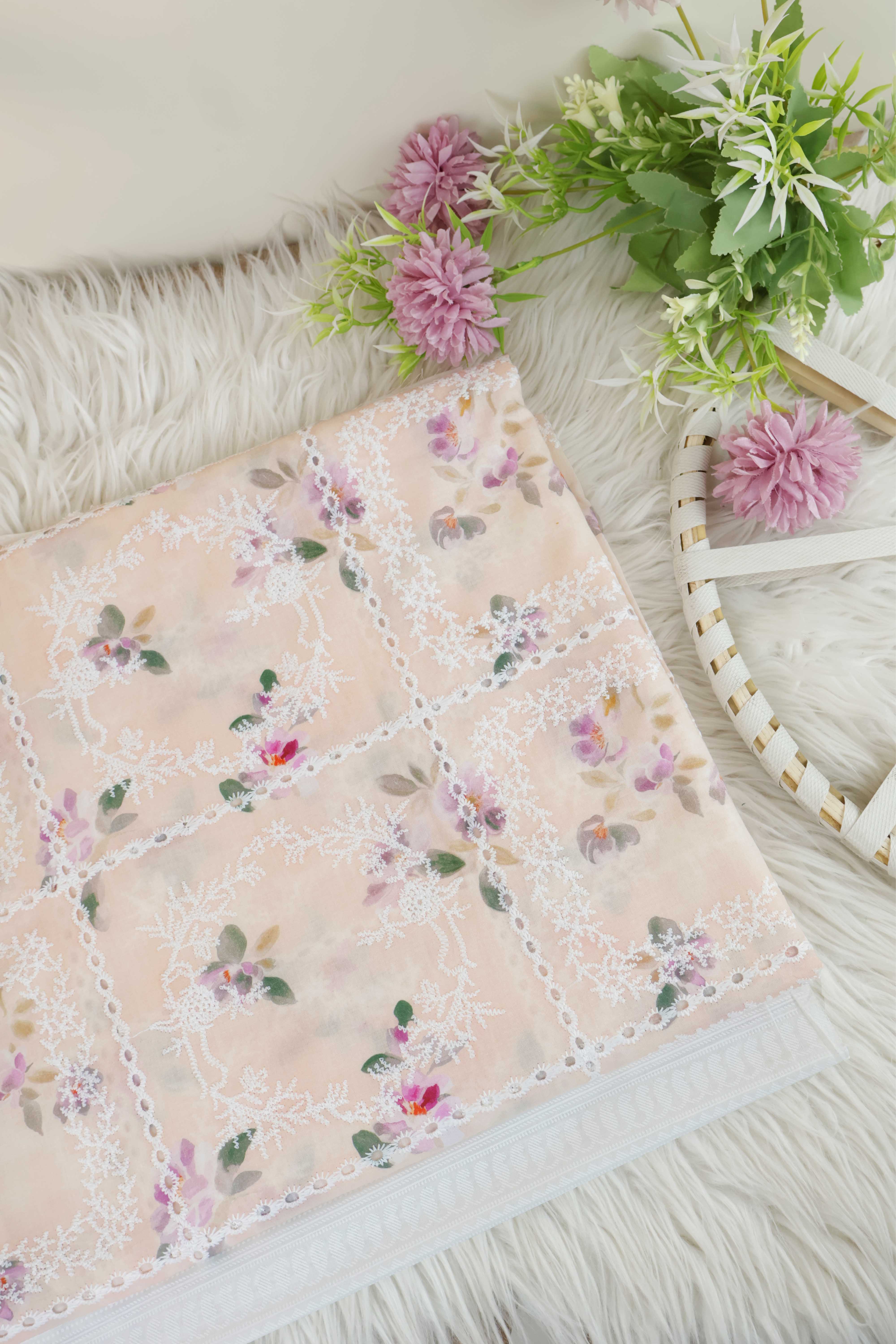 2Piece – Printed Embroidered Lawn RB28 - Image 2