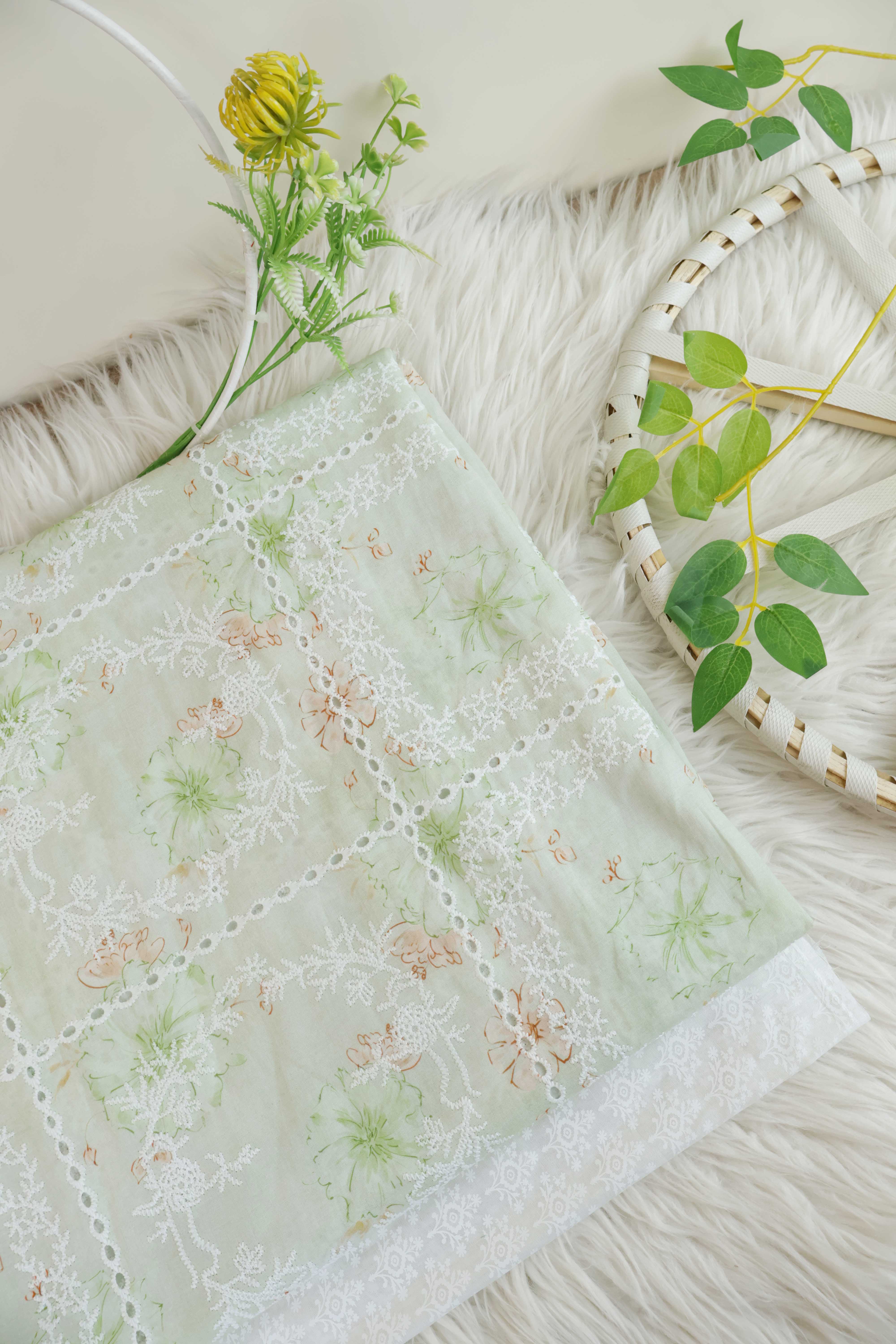 2Piece – Printed Embroidered Lawn RB47