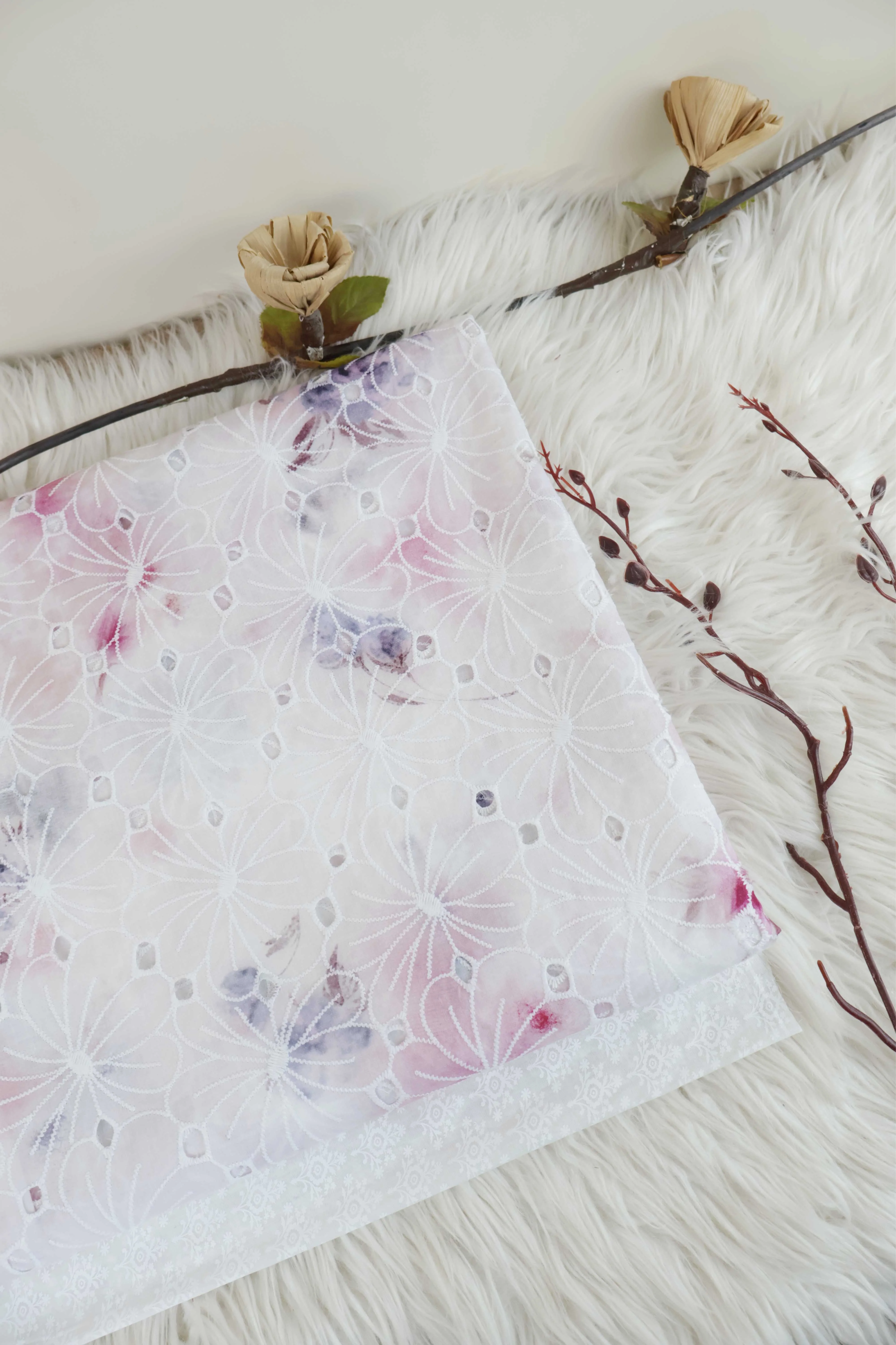 Printed Embroidered Lawn RB53a - Image 3