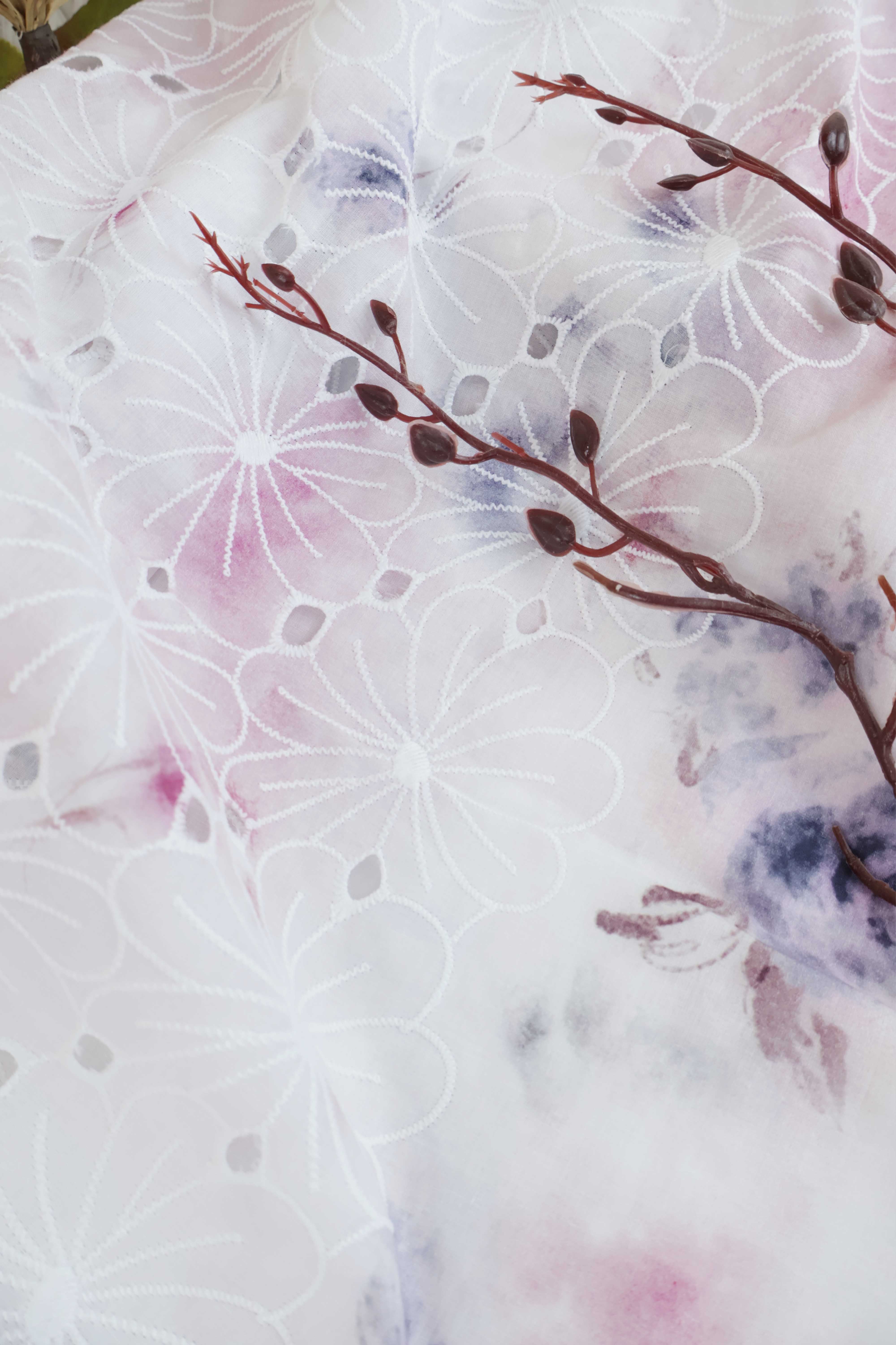 Printed Embroidered Lawn RB53a - Image 4