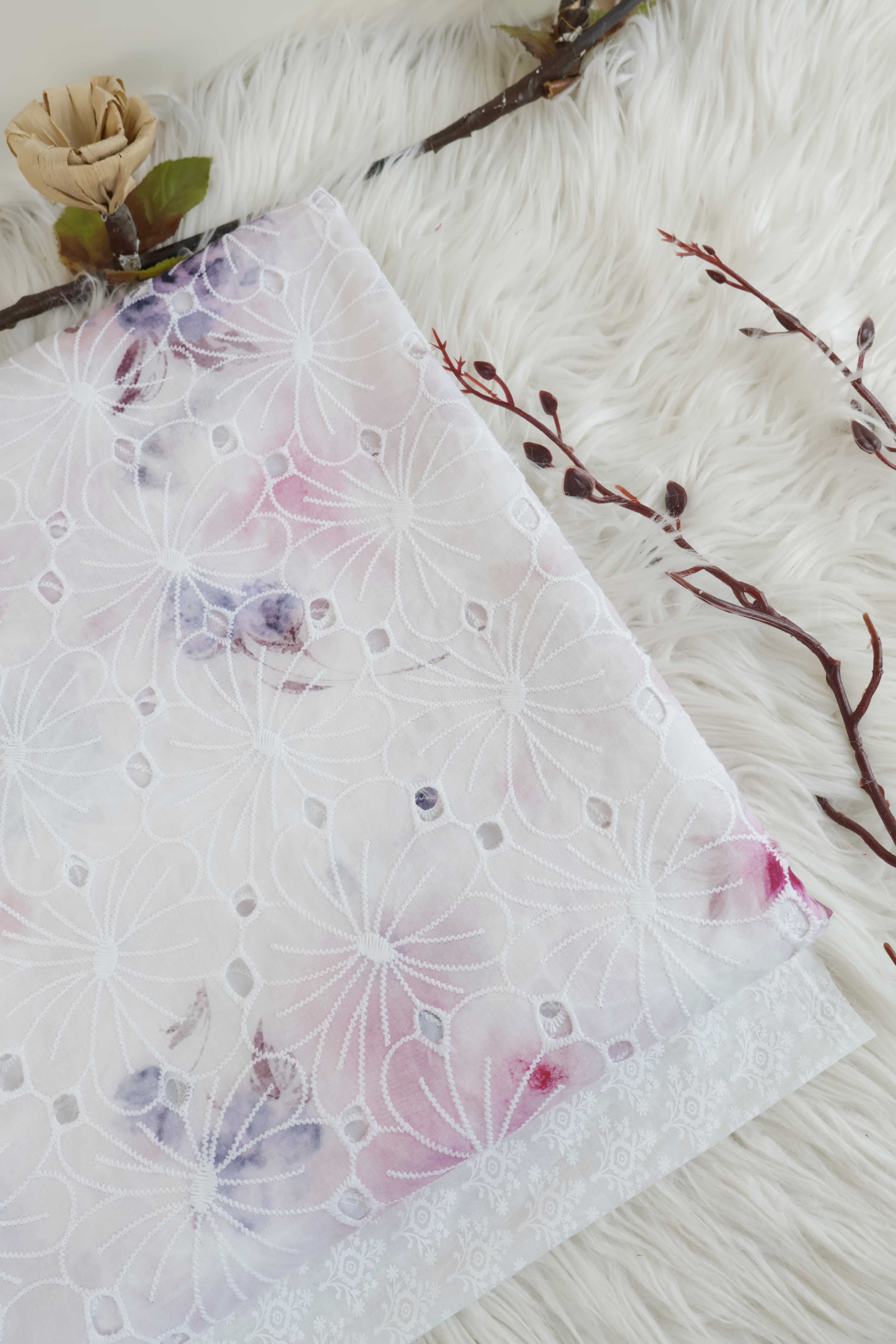 Printed Embroidered Lawn RB53a - Image 5