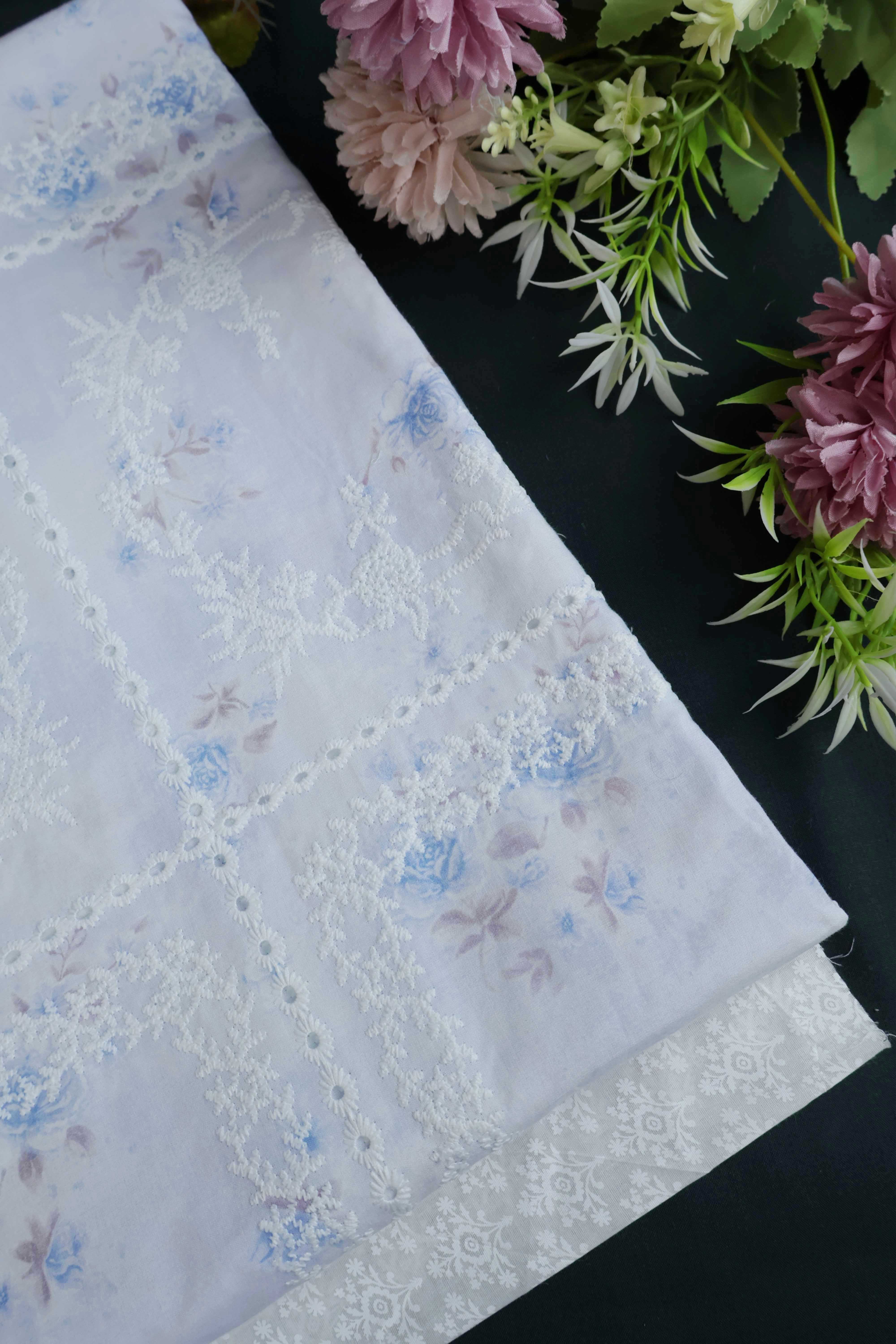 2Piece – Printed Embroidered Lawn RB68 - Image 2