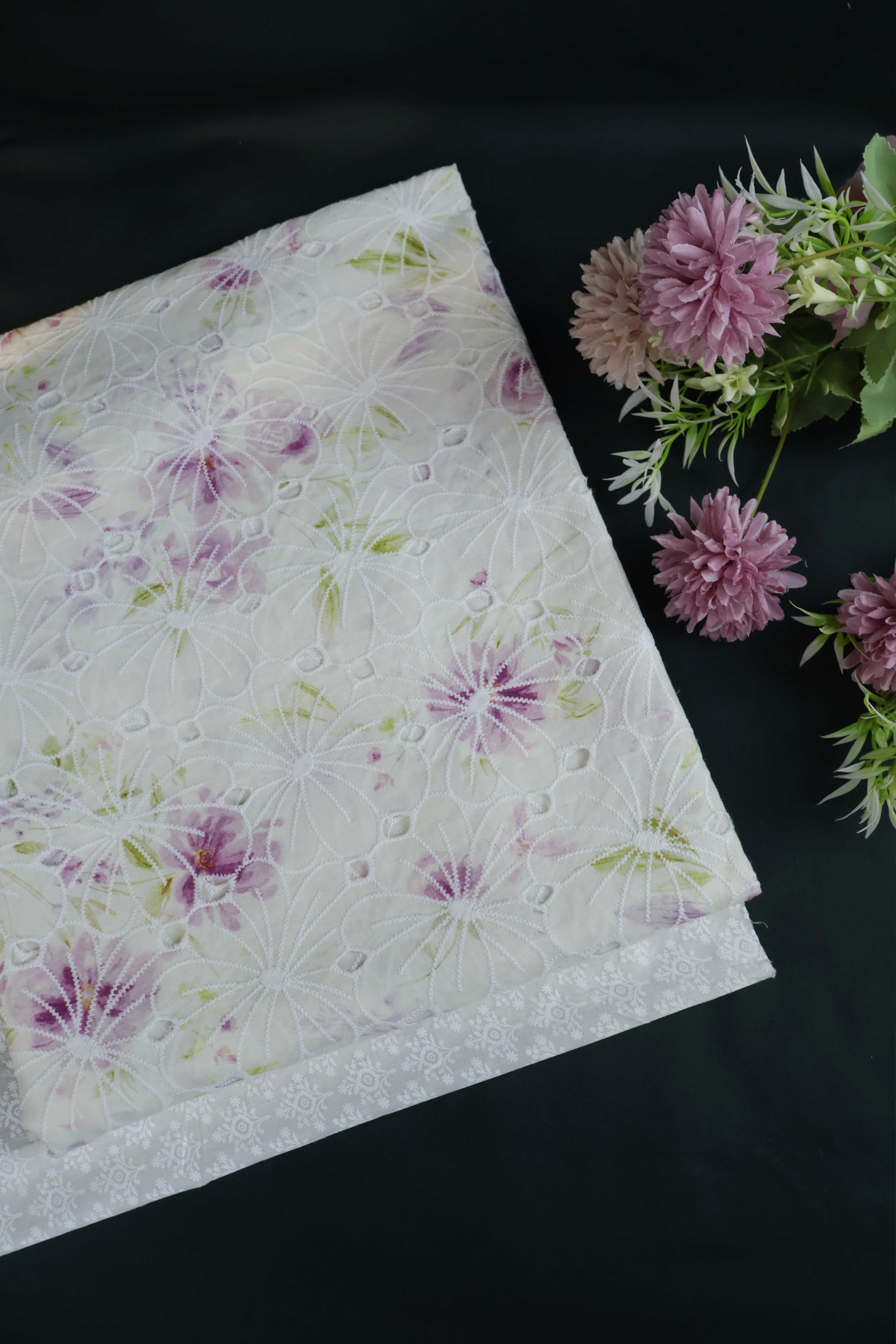 2Piece – Printed Embroidered Lawn RB84 - Image 2