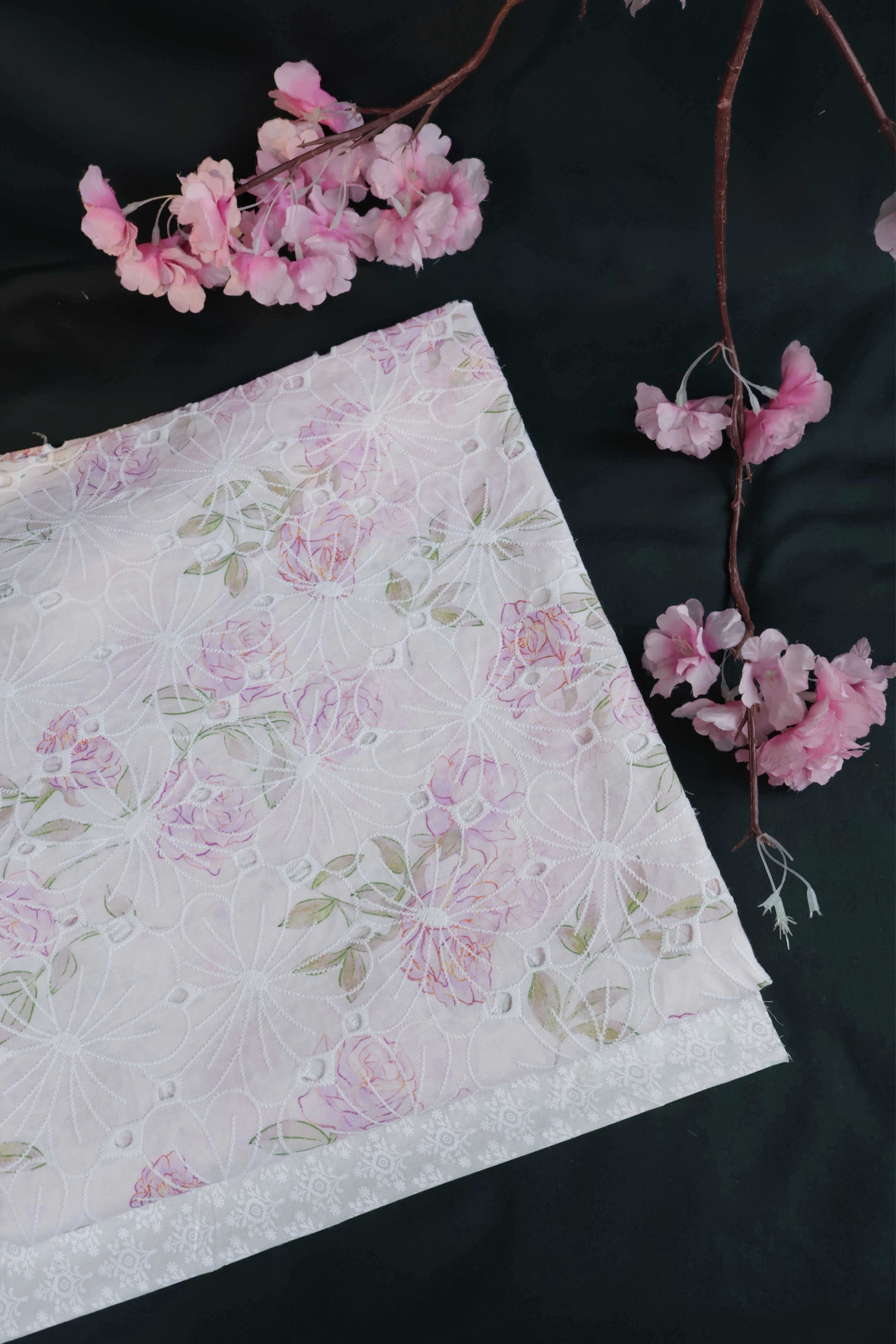 2Piece – Printed Embroidered Lawn RB87 - Image 3