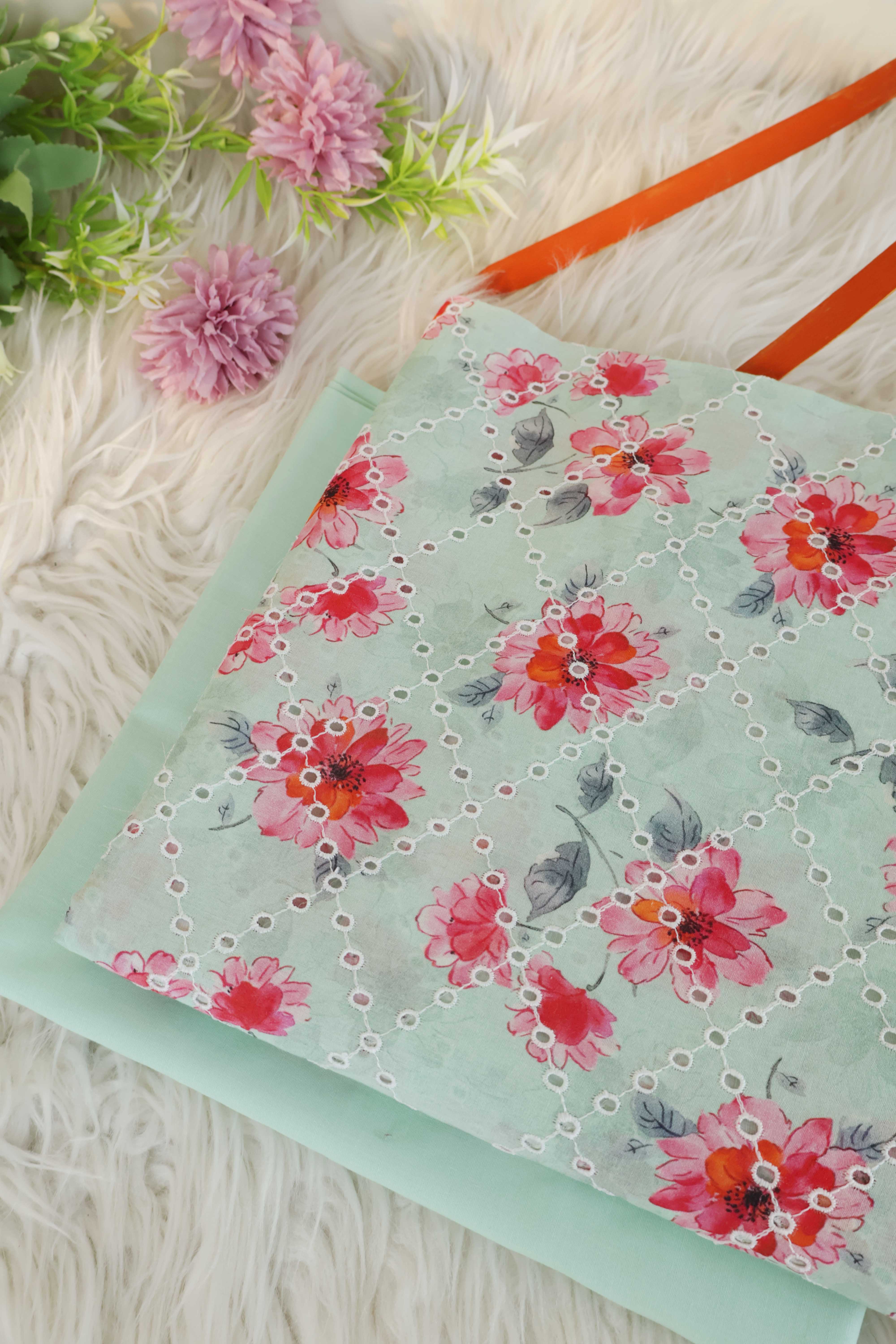 2Piece – Printed Embroidered Lawn S2P19 - Image 2