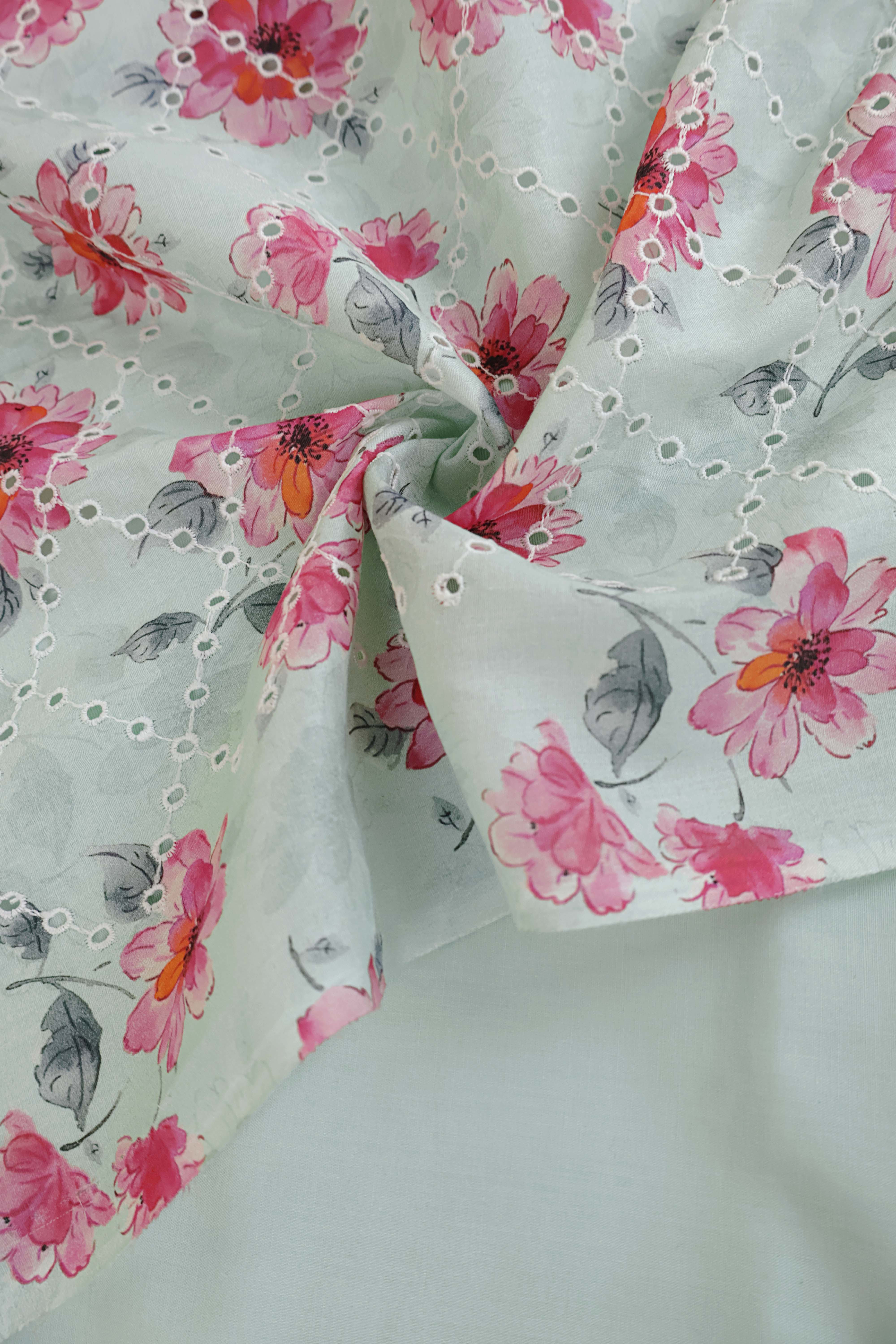 2Piece – Printed Embroidered Lawn S2P19A - Image 4