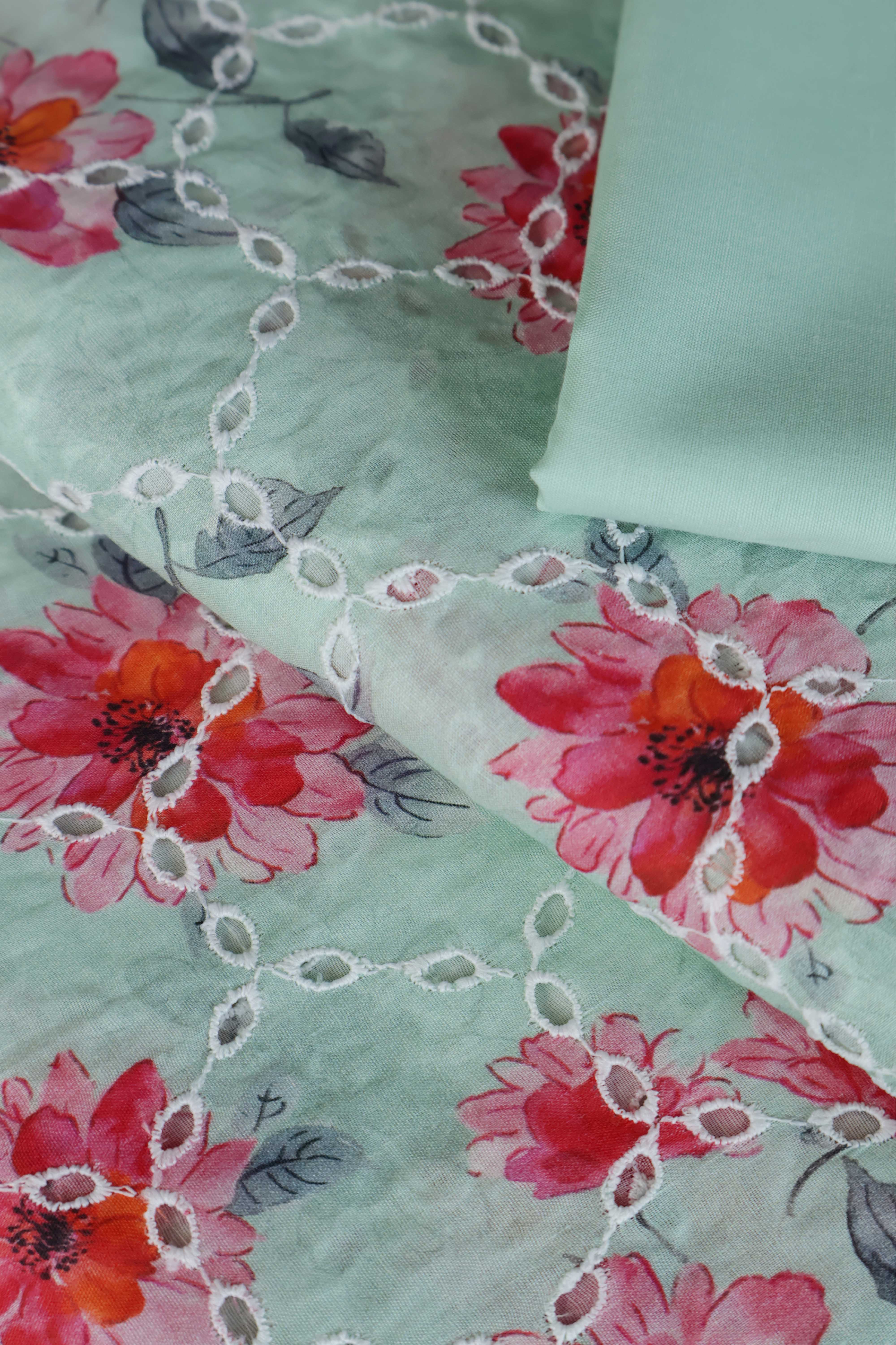 2Piece – Printed Embroidered Lawn S2P21 - Image 4