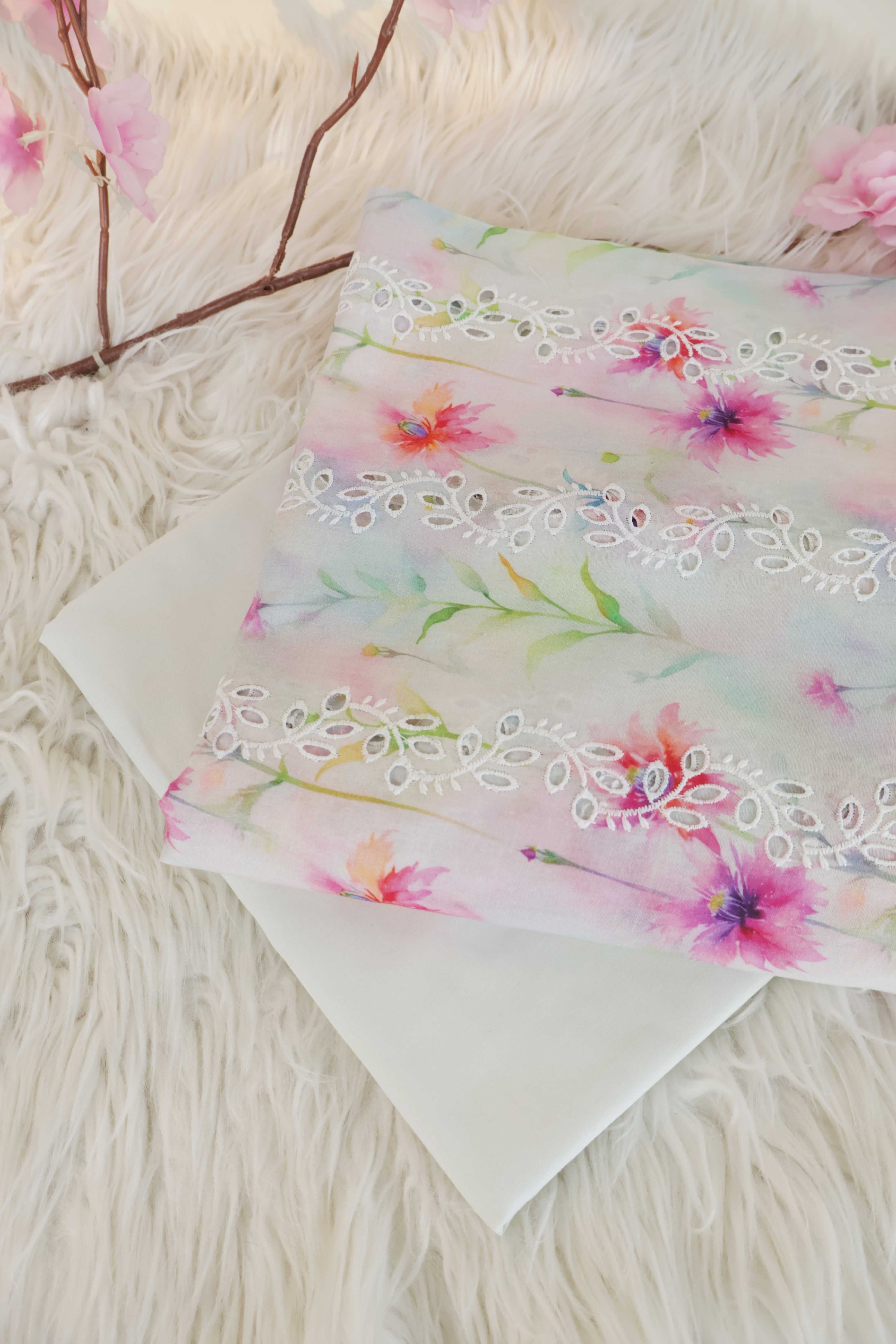 2Piece – Printed Embroidered Lawn S2P25 - Image 2