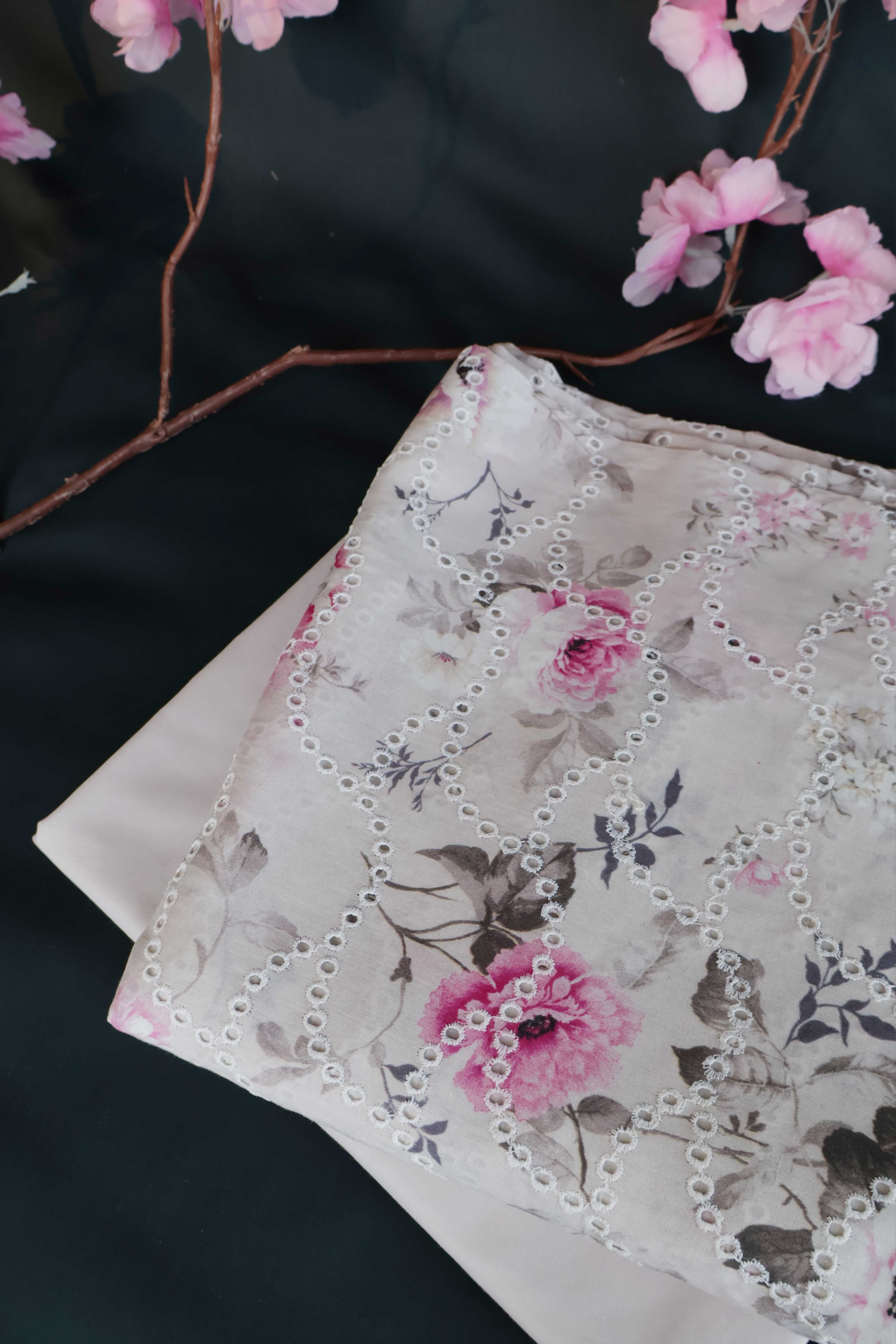 2Piece – Printed Embroidered Lawn S2P33 - Image 2