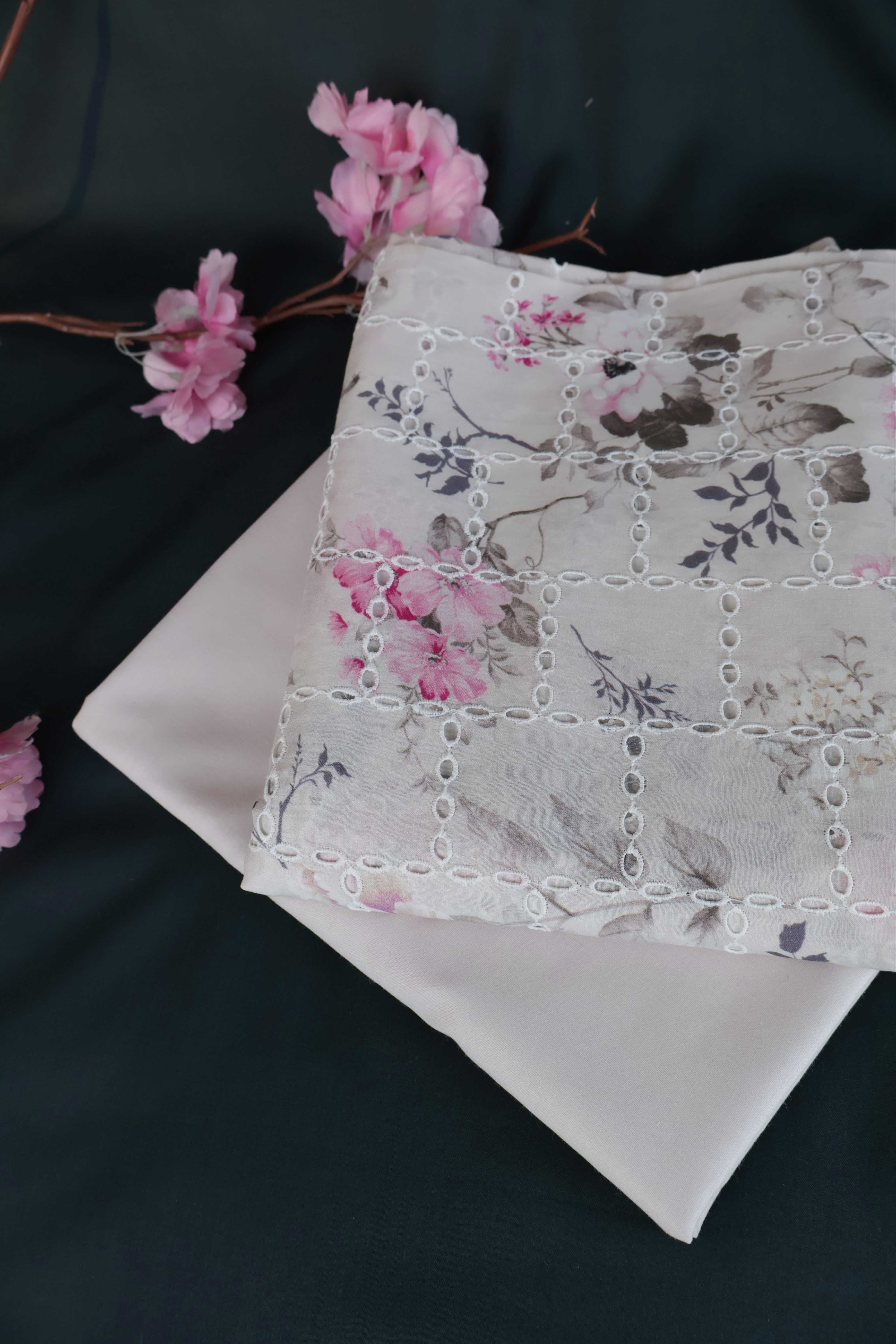 2Piece – Printed Embroidered Lawn S2P34 - Image 2
