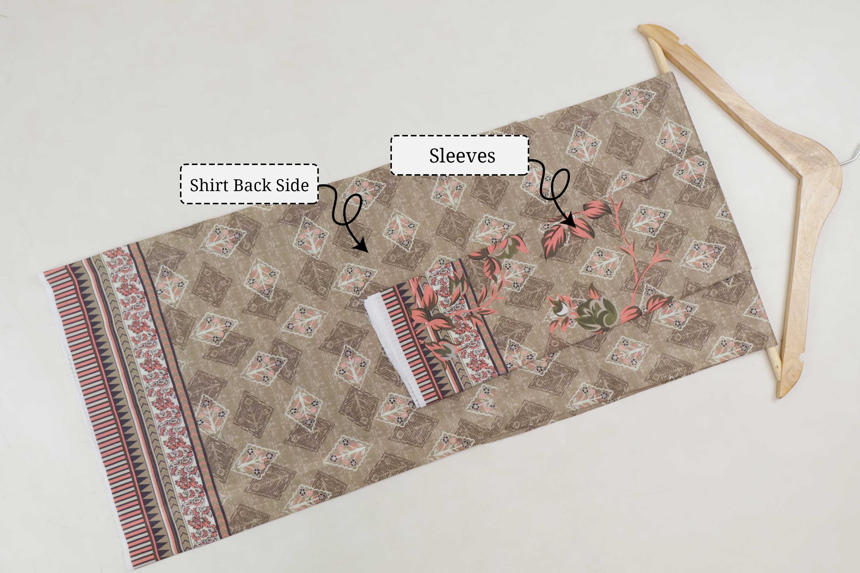 3-Piece Lawn Embroidered Suit V4D02 - Image 7