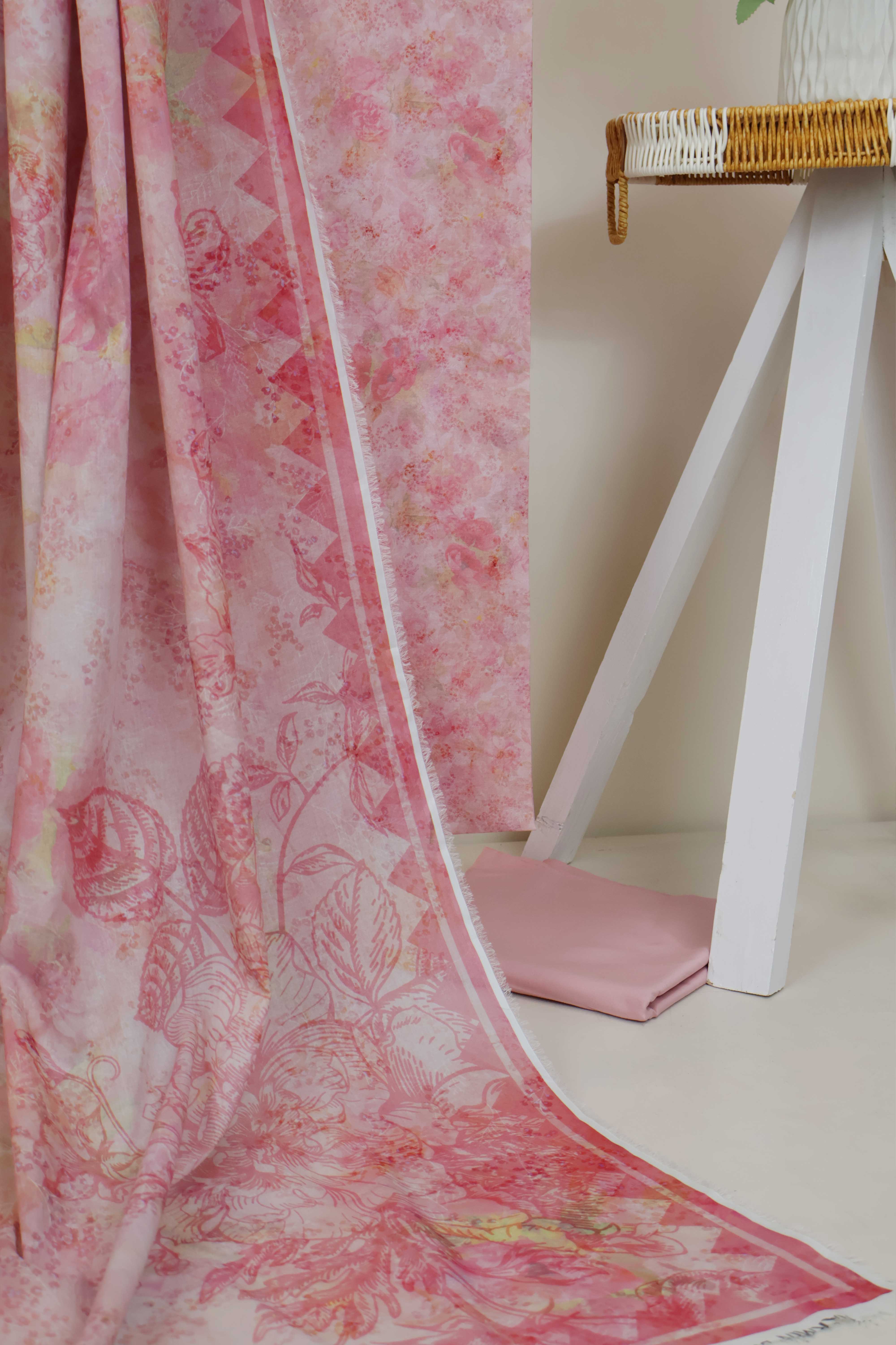 3PC-Lawn Printed Suit 3PLBS101 - Image 5