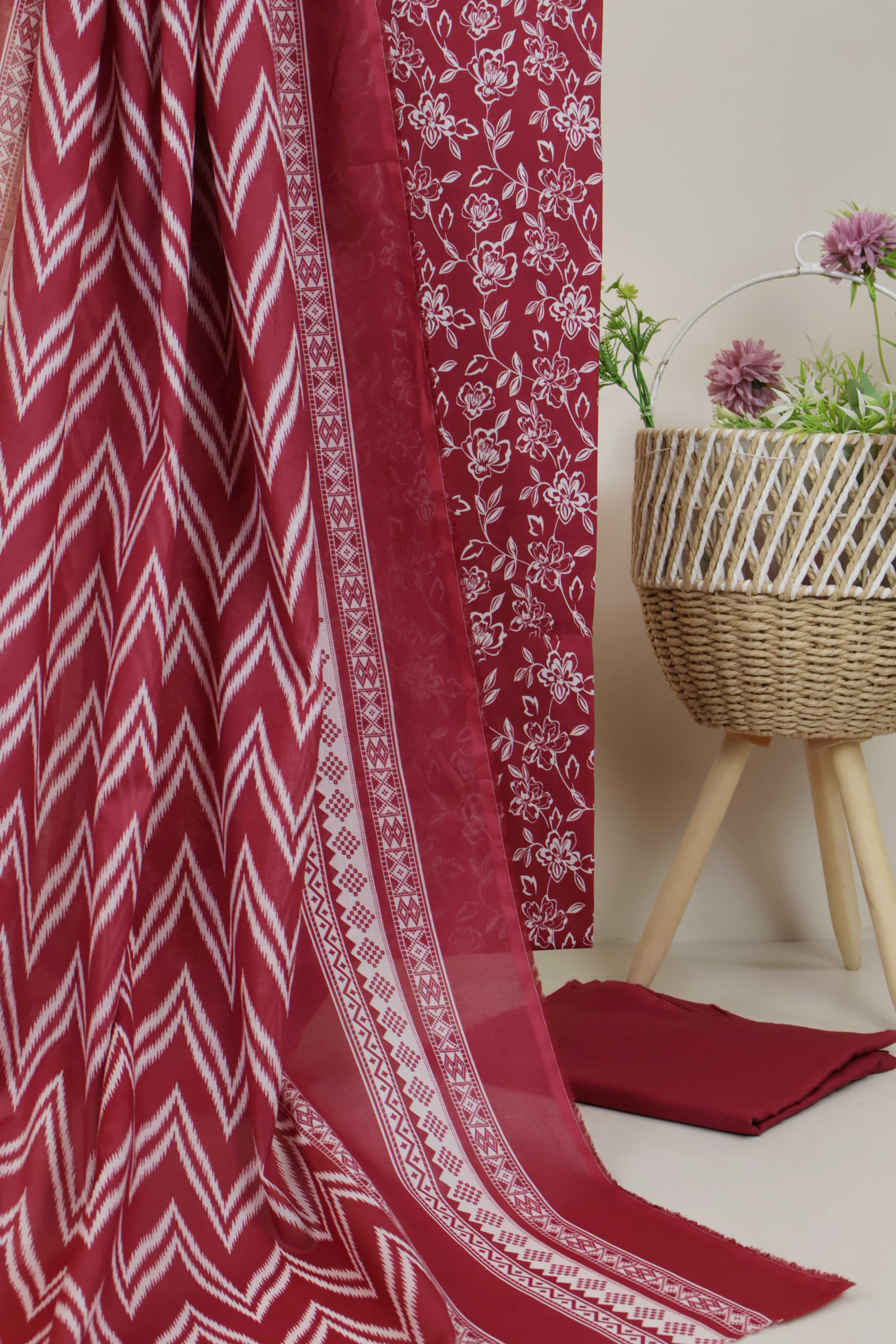 3PC-Lawn Printed Suit 3PLBS104 - Image 3