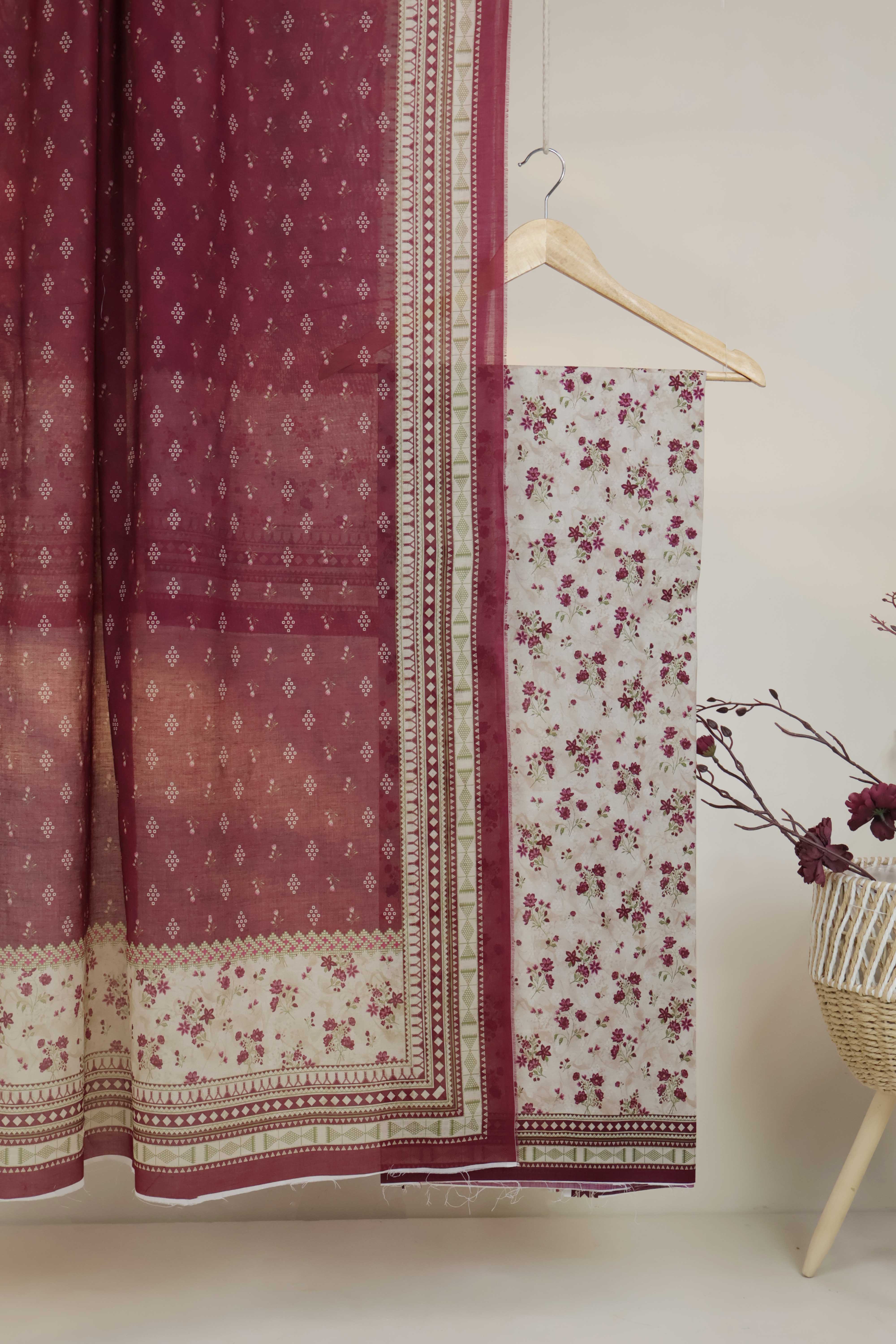 3PC-Lawn Printed Suit 3PLBS105 - Image 2