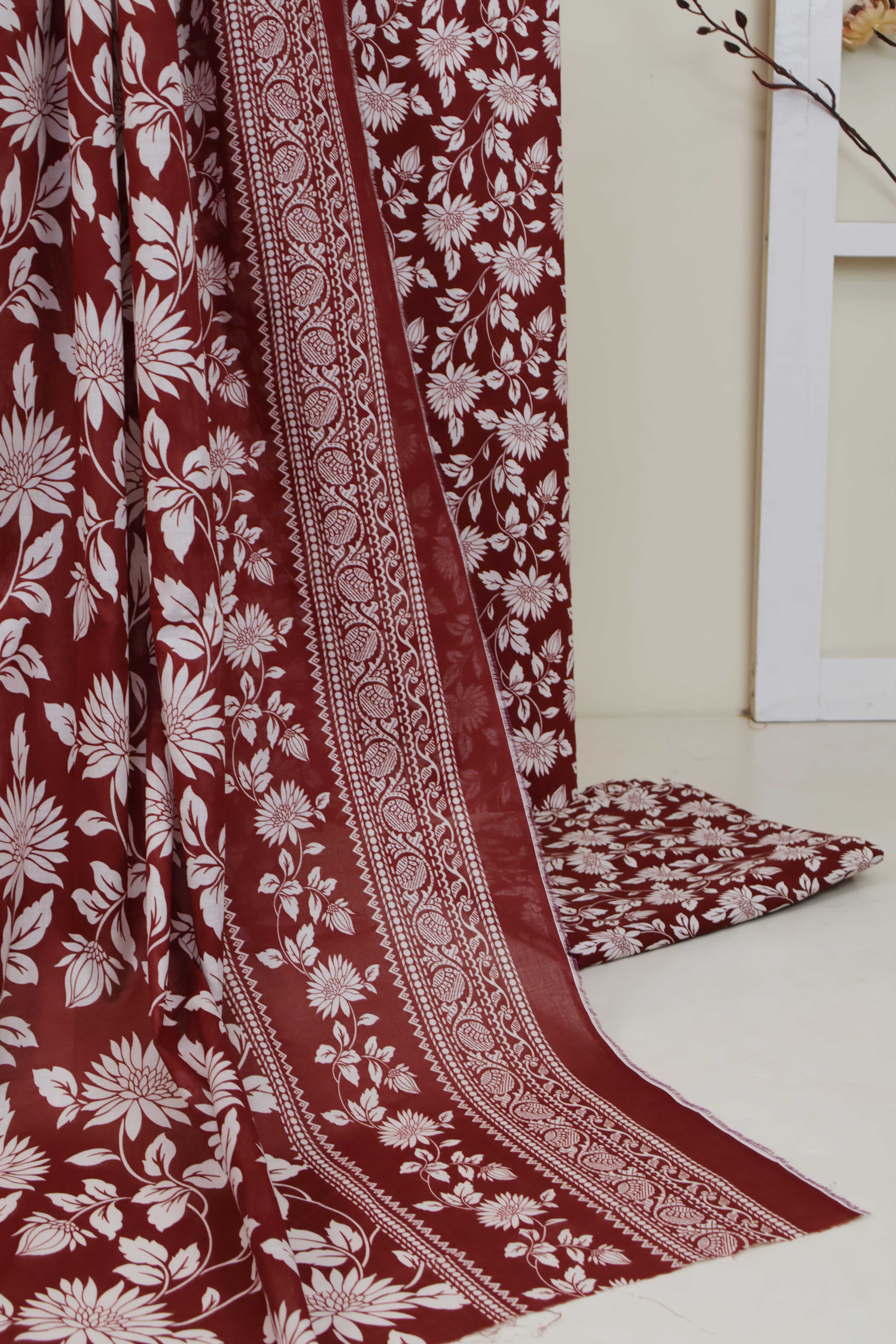 3PC-Lawn Printed Suit 3PLBS43 - Image 5