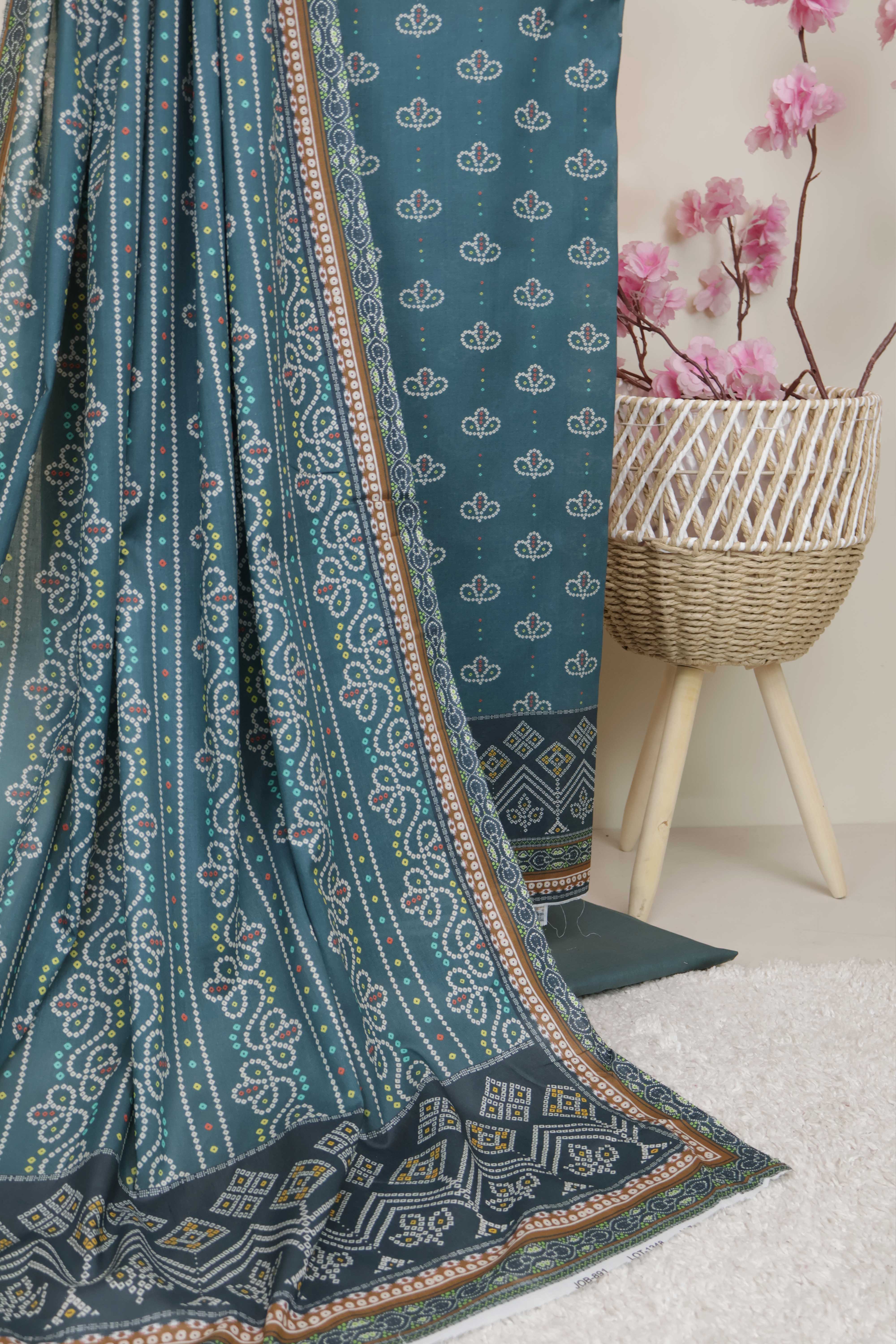 3PC-Lawn Printed Suit 3PSL10 - Image 5