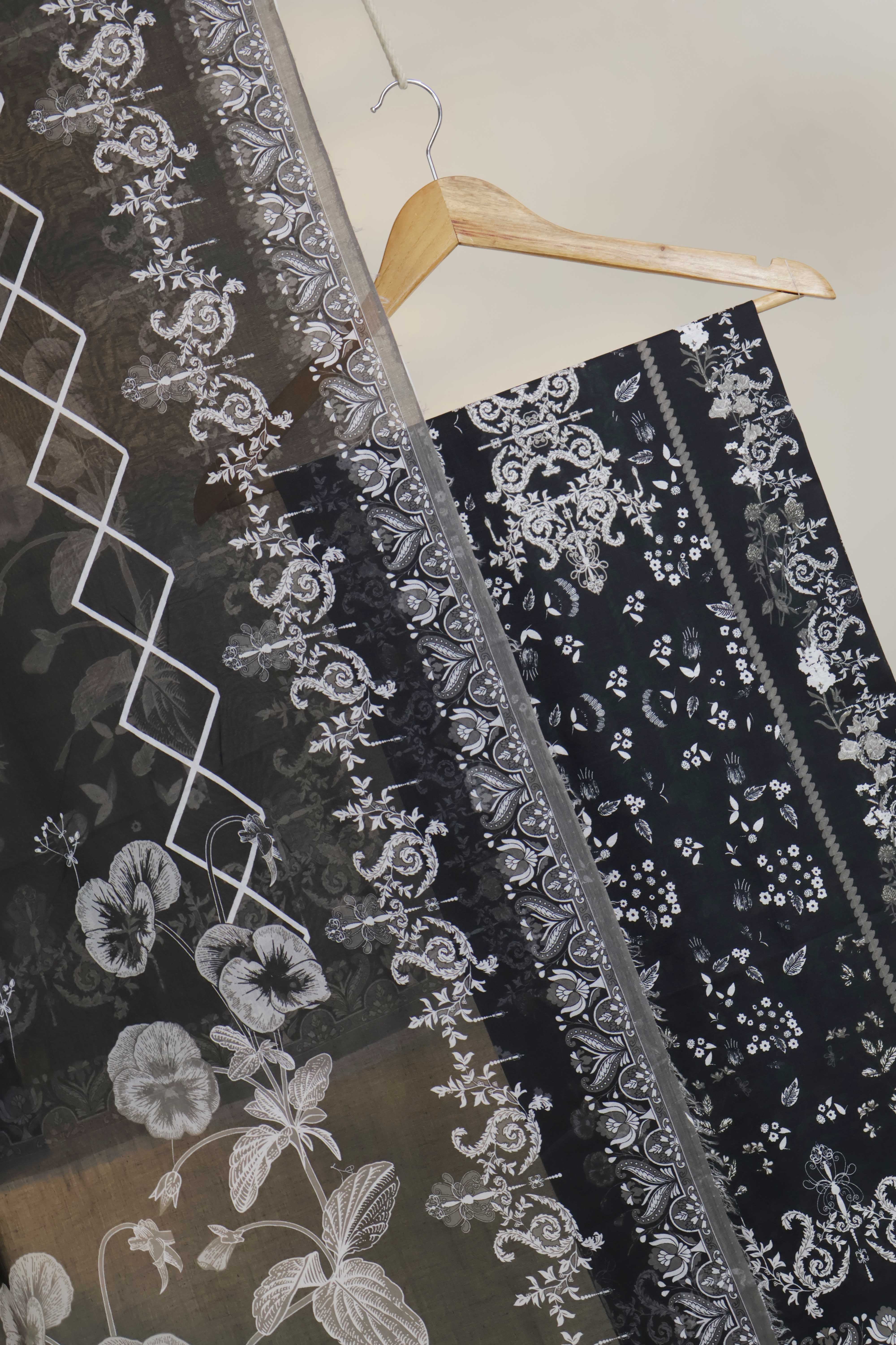 3pc-Lawn Printed Suit H25SLST116 - Image 3