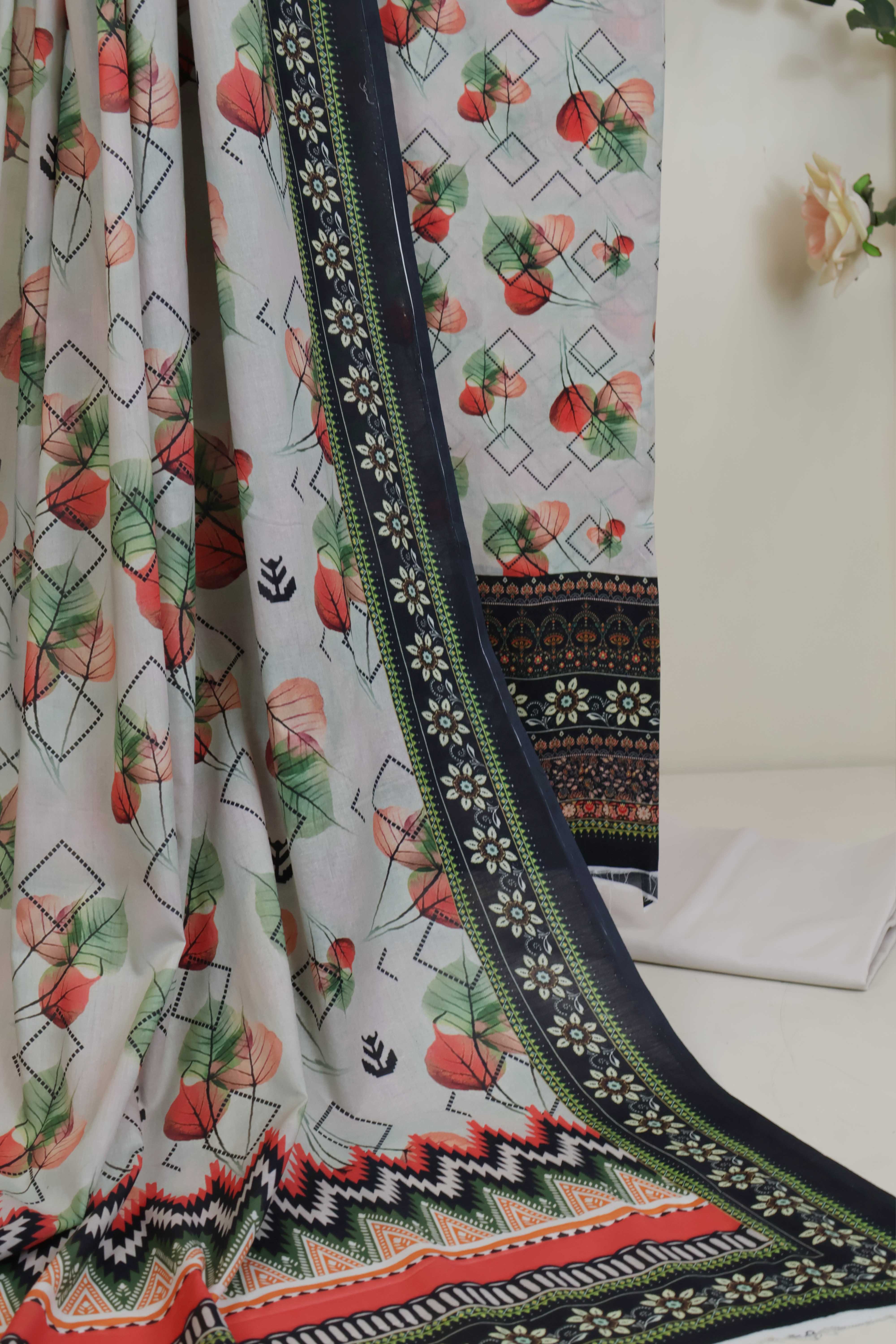 3pc-Lawn Printed Suit H25SLST98 - Image 5