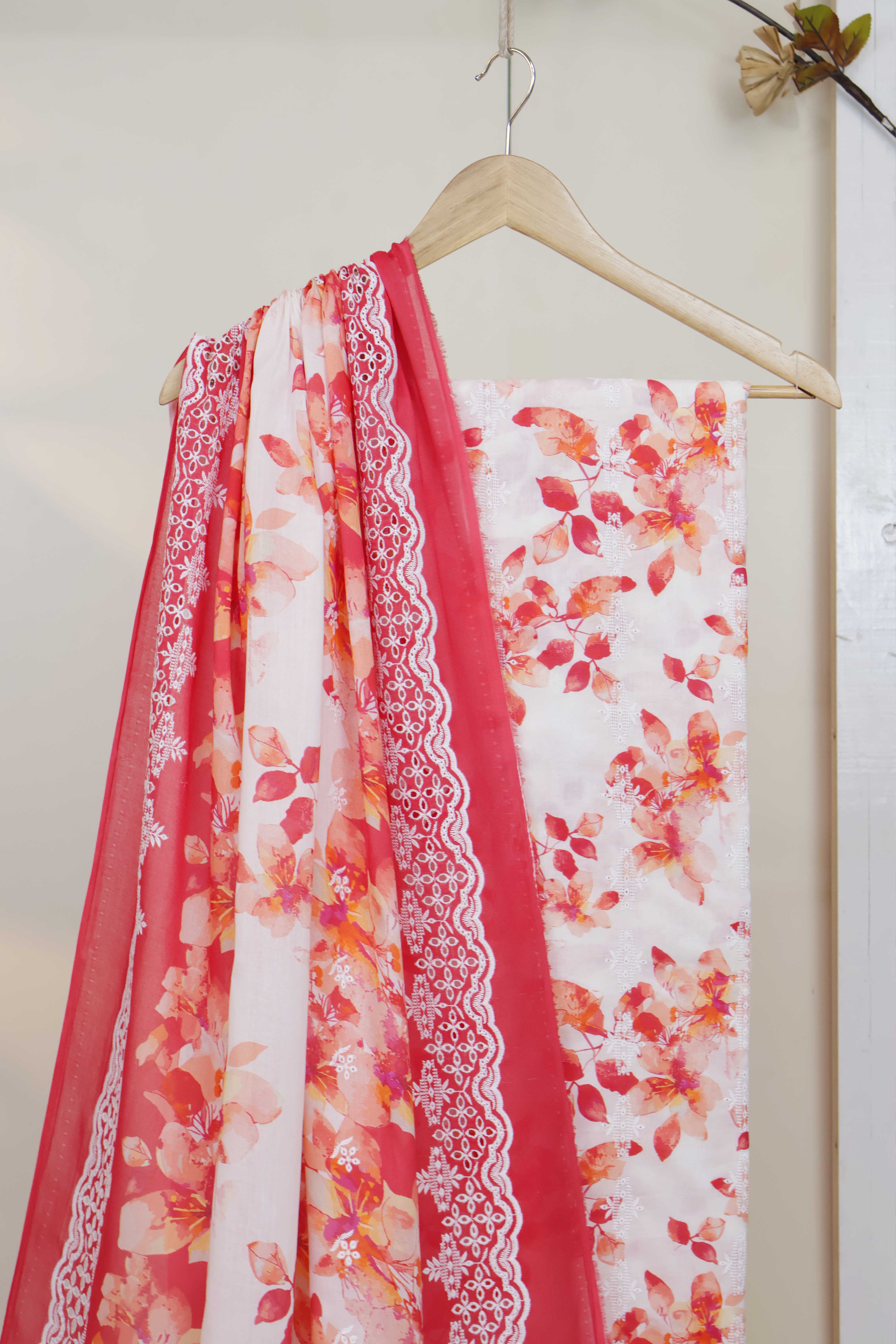 3Piece-Lawn Embroidered Suit R3P08 - Image 4