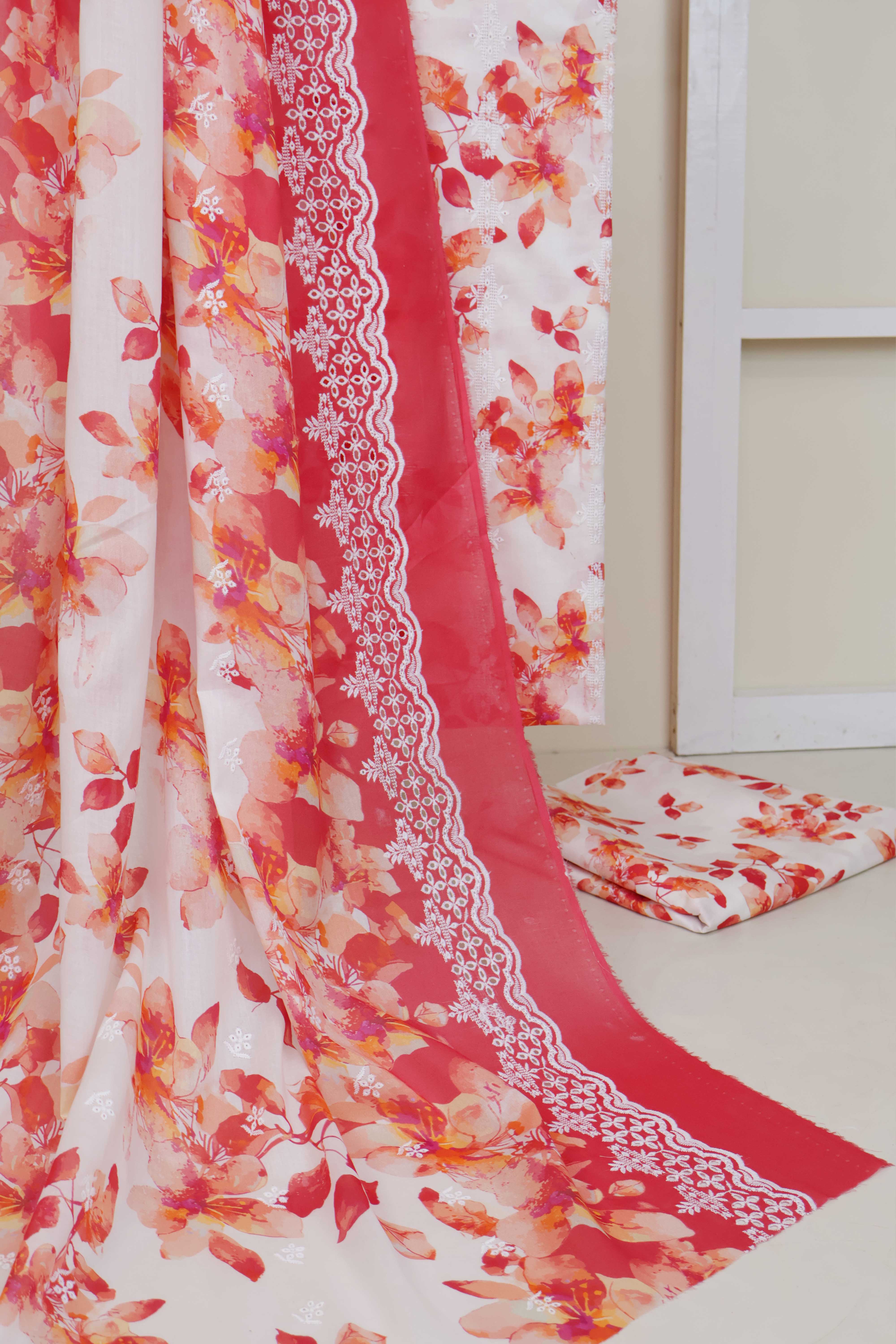 3Piece-Lawn Embroidered Suit R3P08 - Image 7