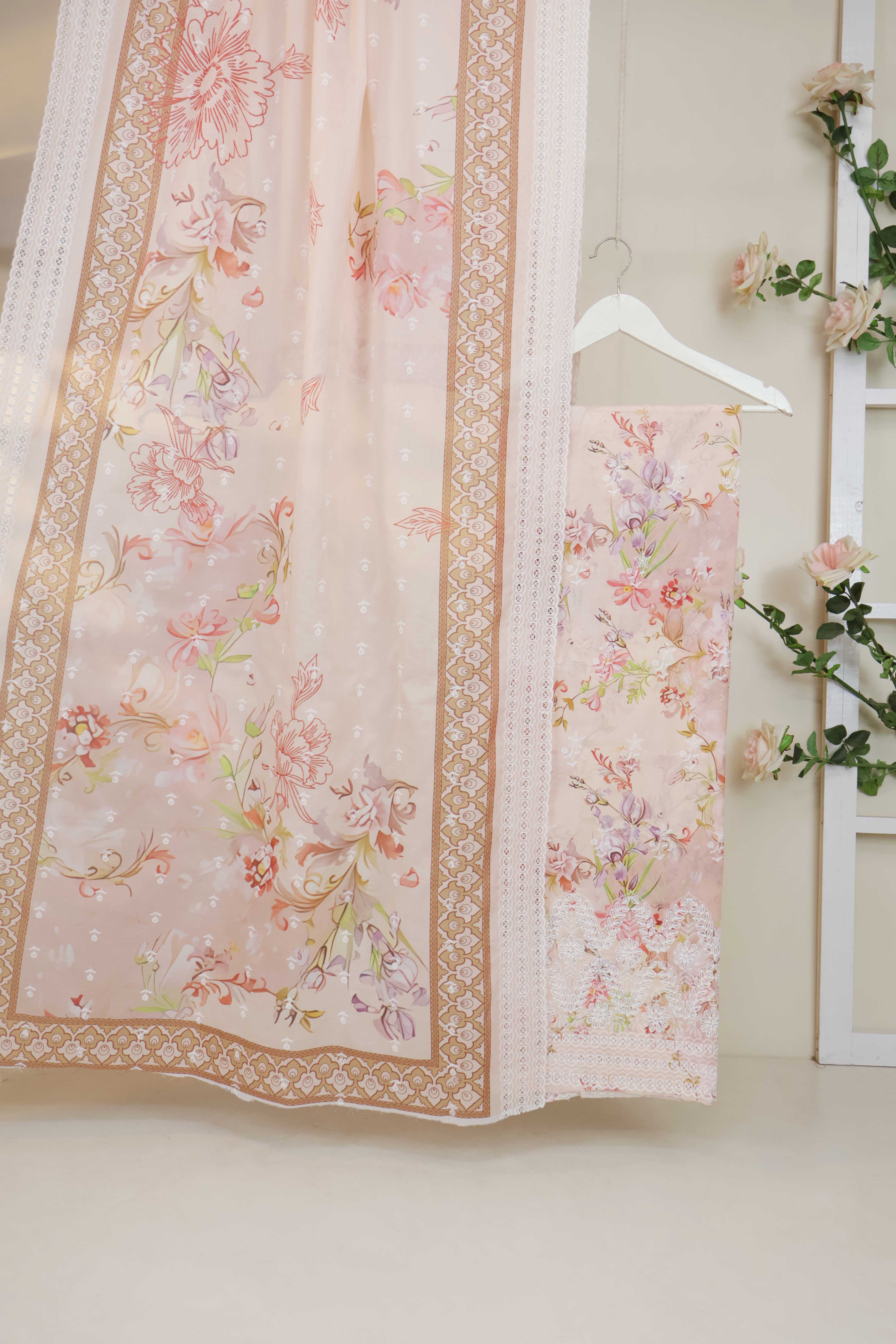 3Piece-Lawn Embroidered Suit V32WR01 - Image 2