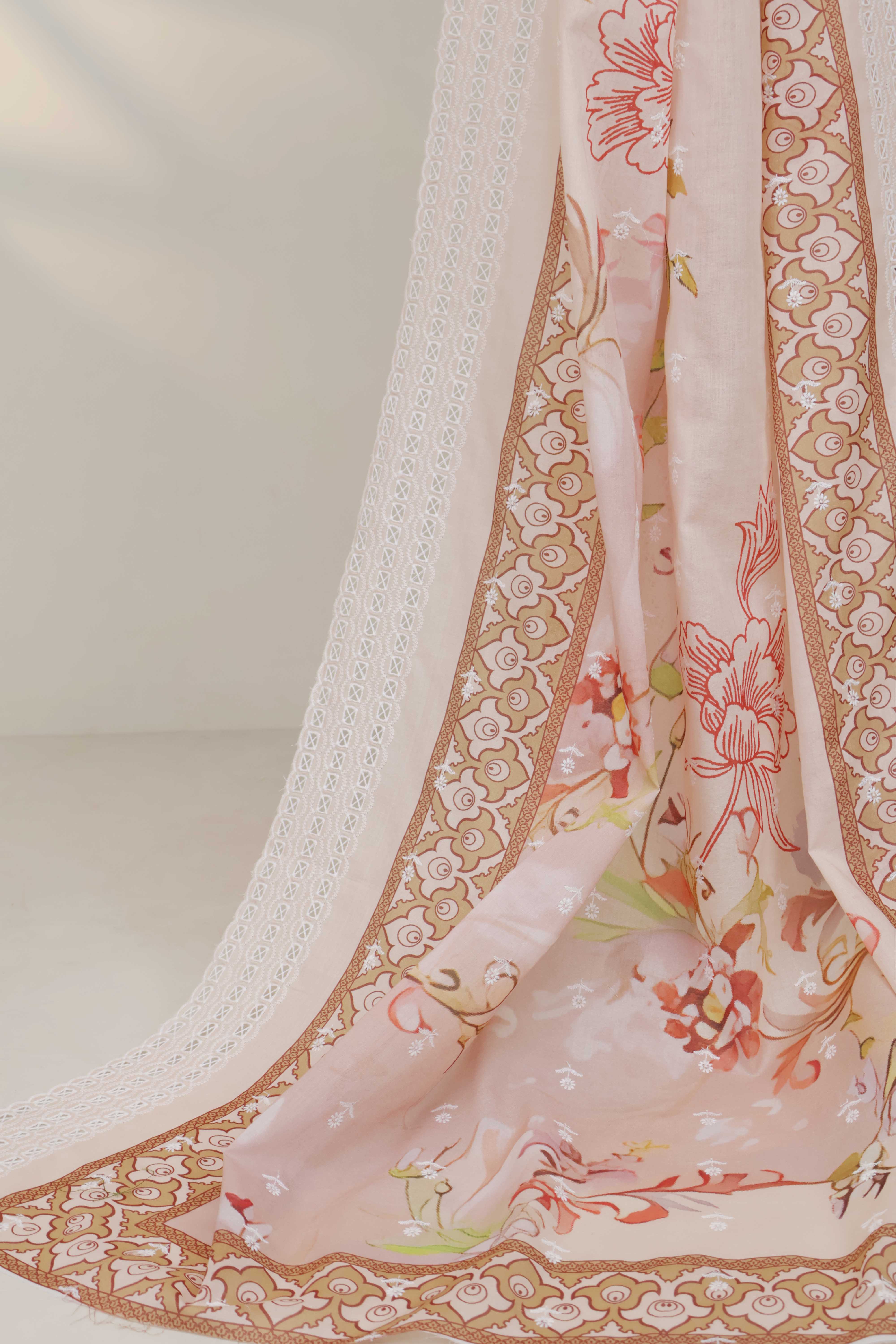 3Piece-Lawn Embroidered Suit V32WR01 - Image 6