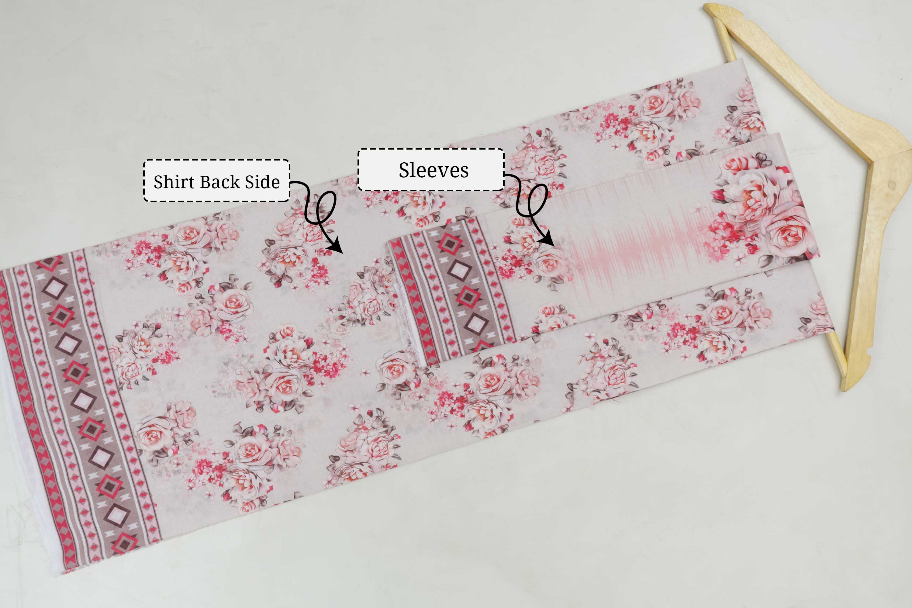 3Piece-Lawn Embroidered Suit V12WR08 - Image 7