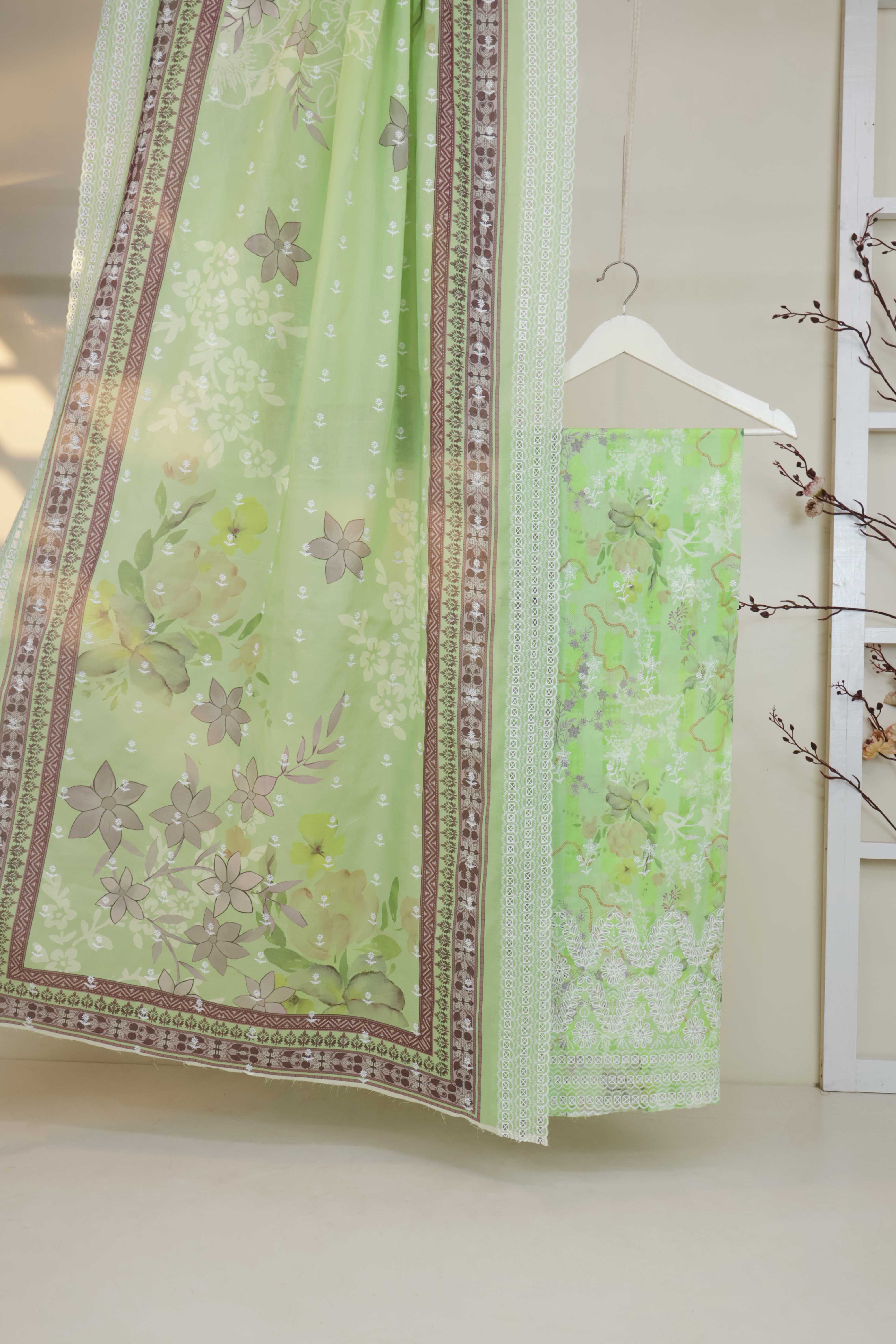 3Piece-Lawn Embroidered Suit V32WR06 - Image 2