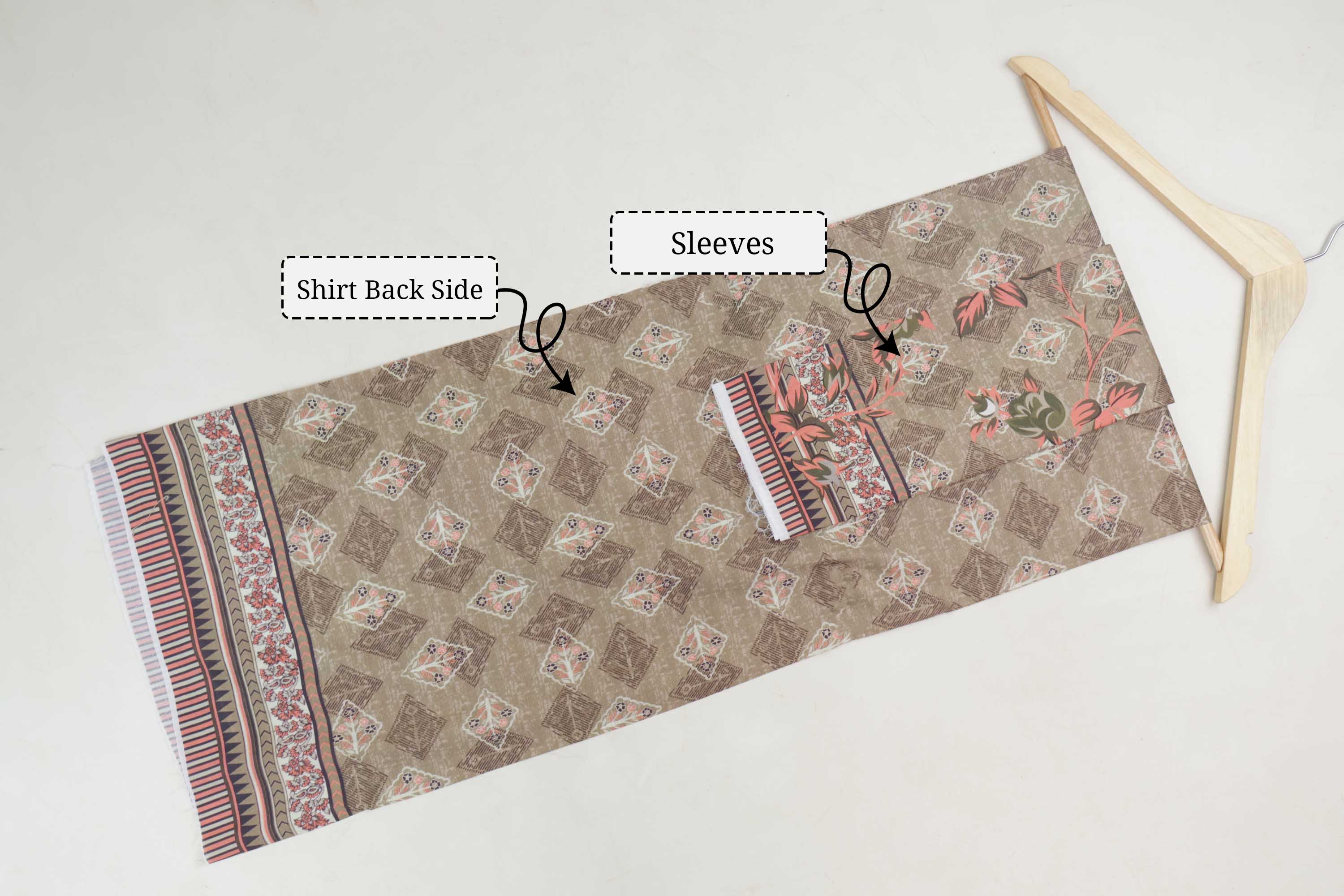 3Piece-Lawn Embroidered Suit V3D05 - Image 8