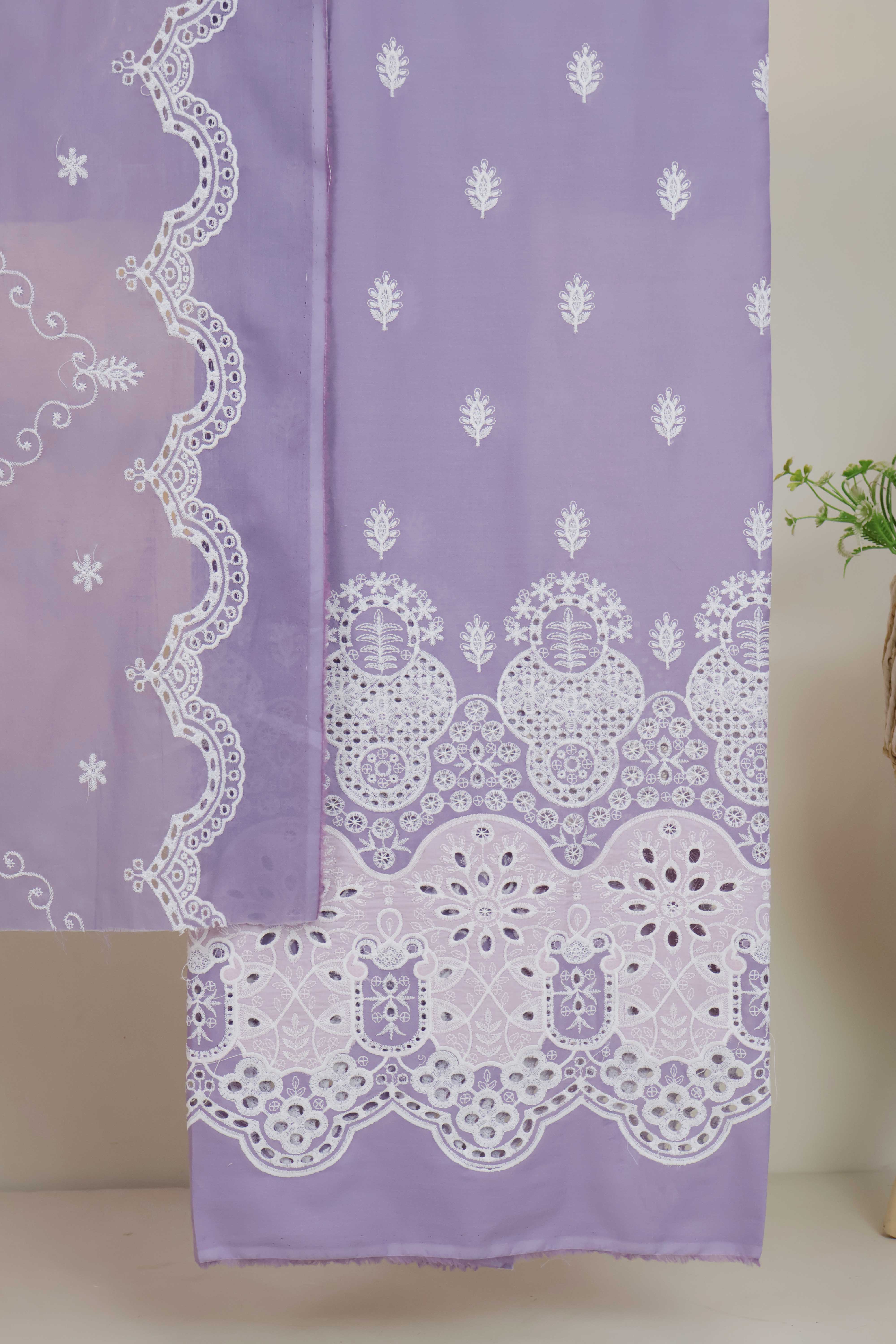 3Piece-Lawn Embroidered Suit V46WR02 - Image 6