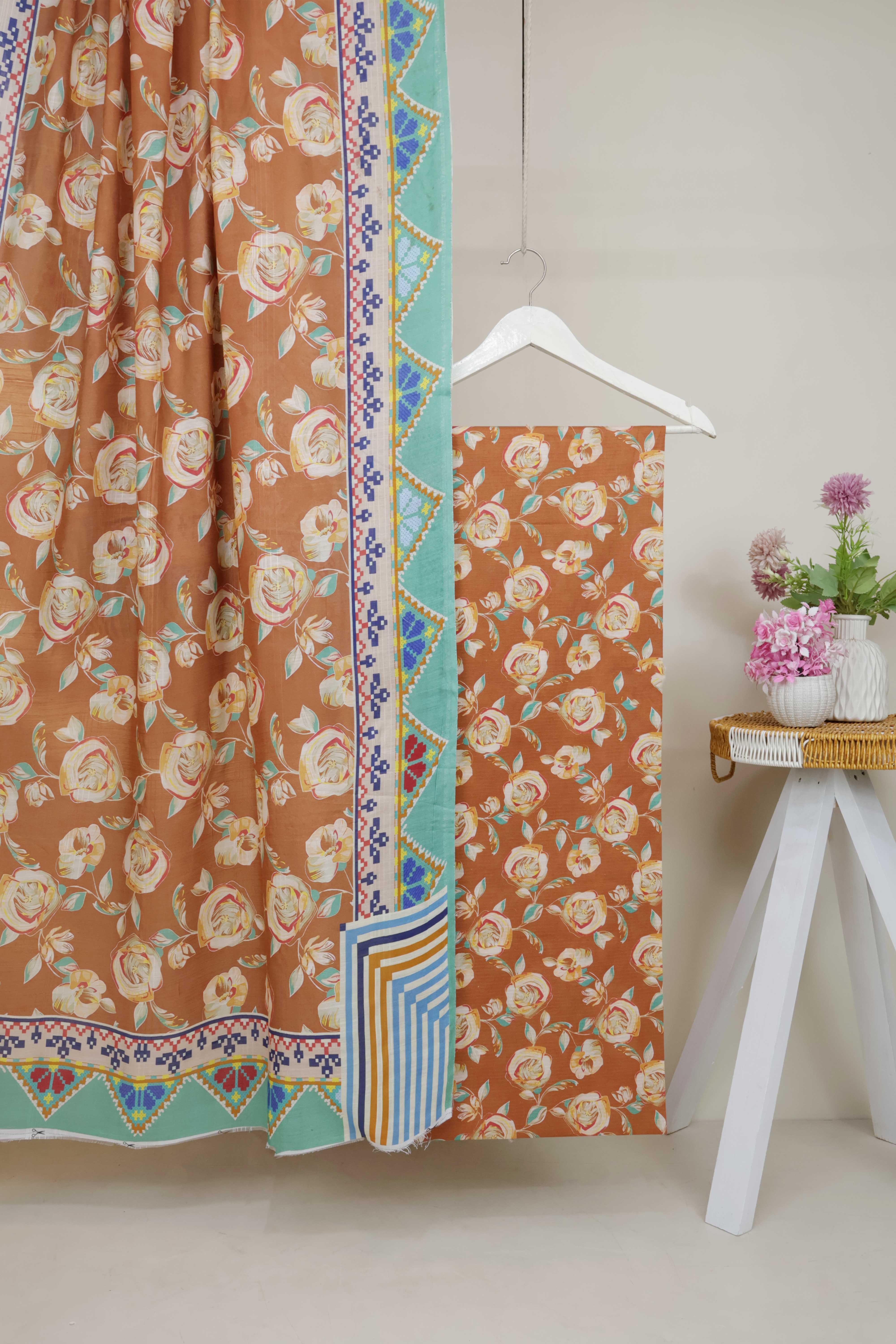 3Piece - Printed Doriya Lawn Suit H25SLST97