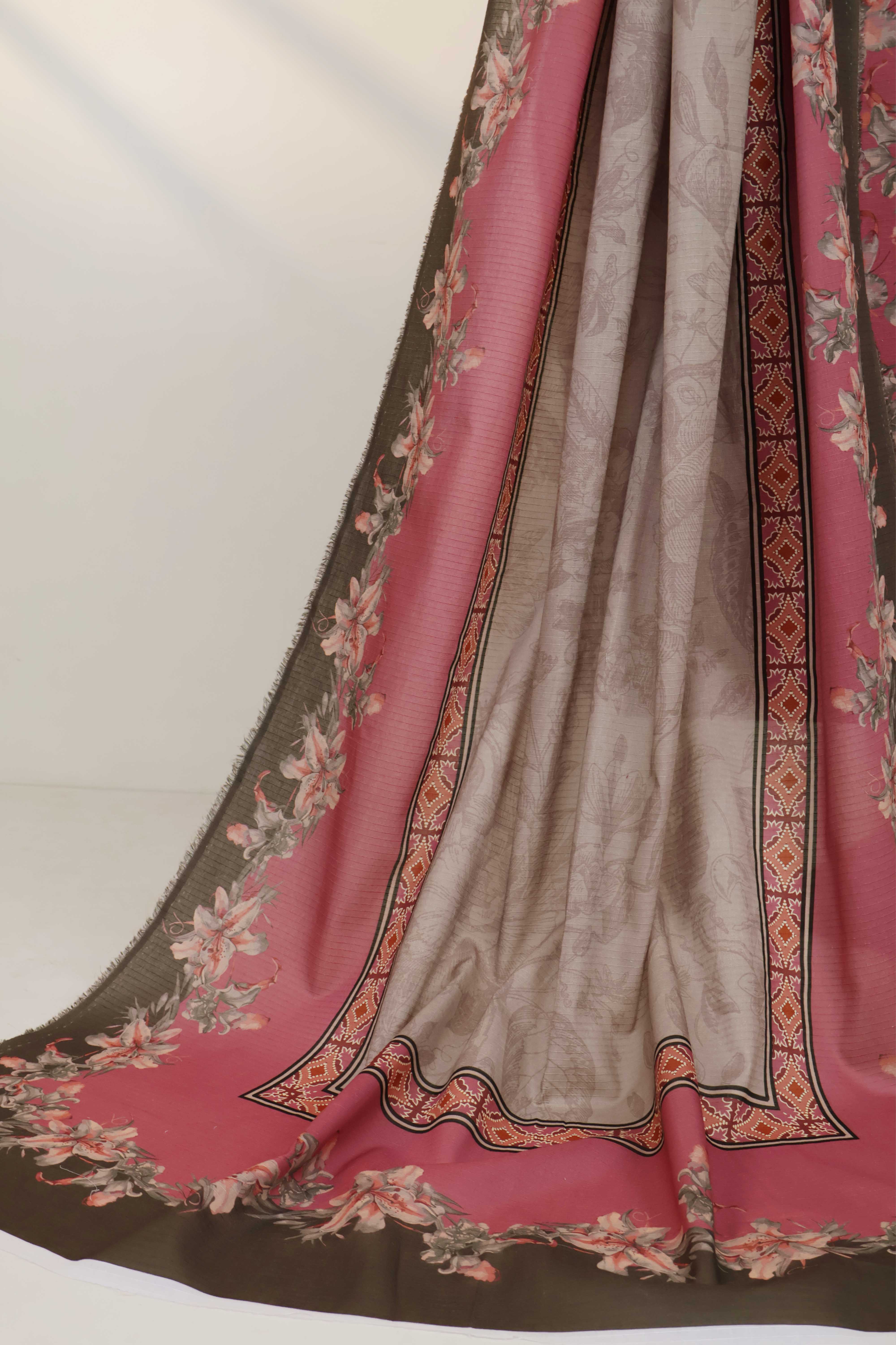 3Piece - Printed Doriya Lawn Suit L3PSR04 - Image 6