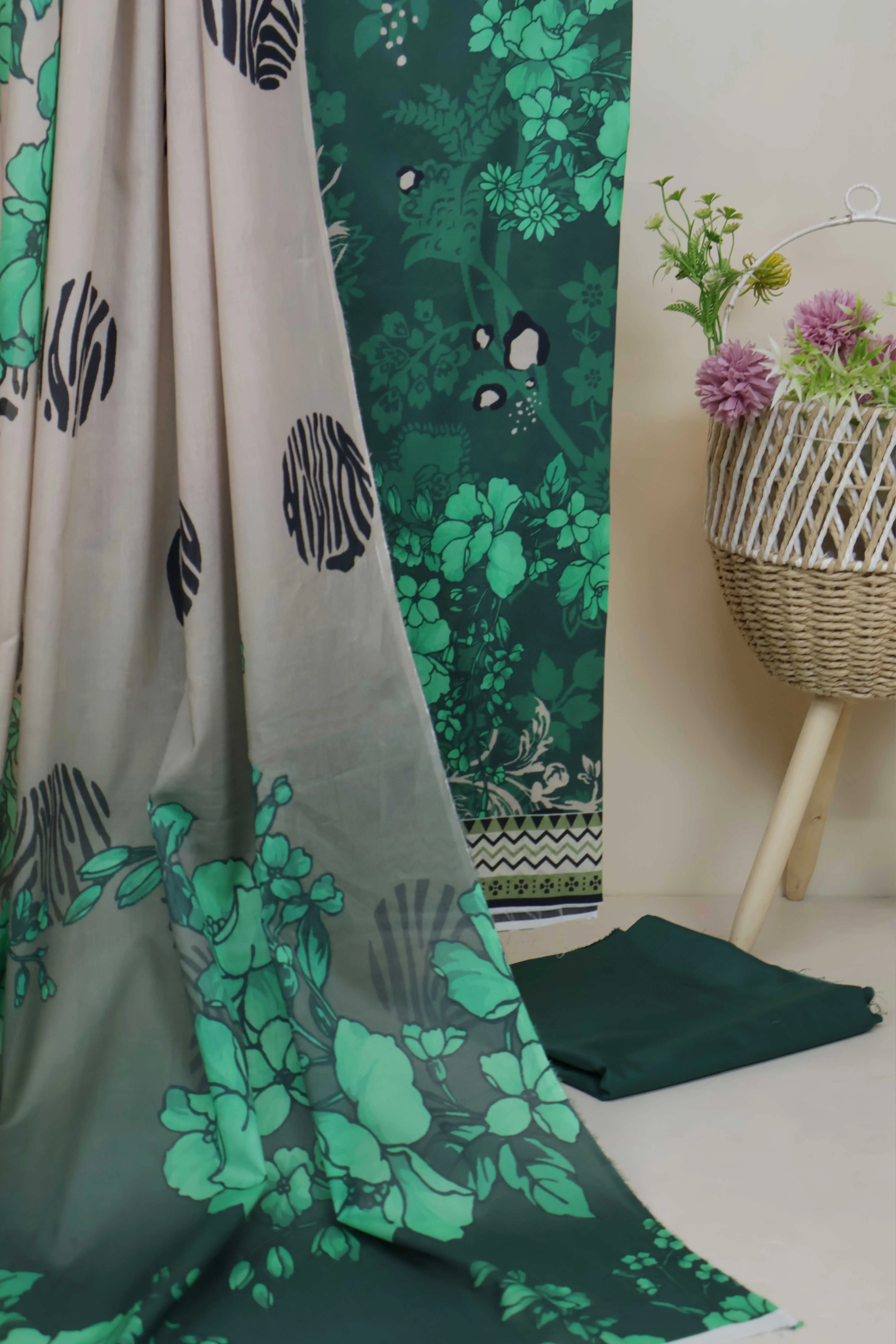 3Piece - Printed Lawn Suit H25SLST93 - Image 5