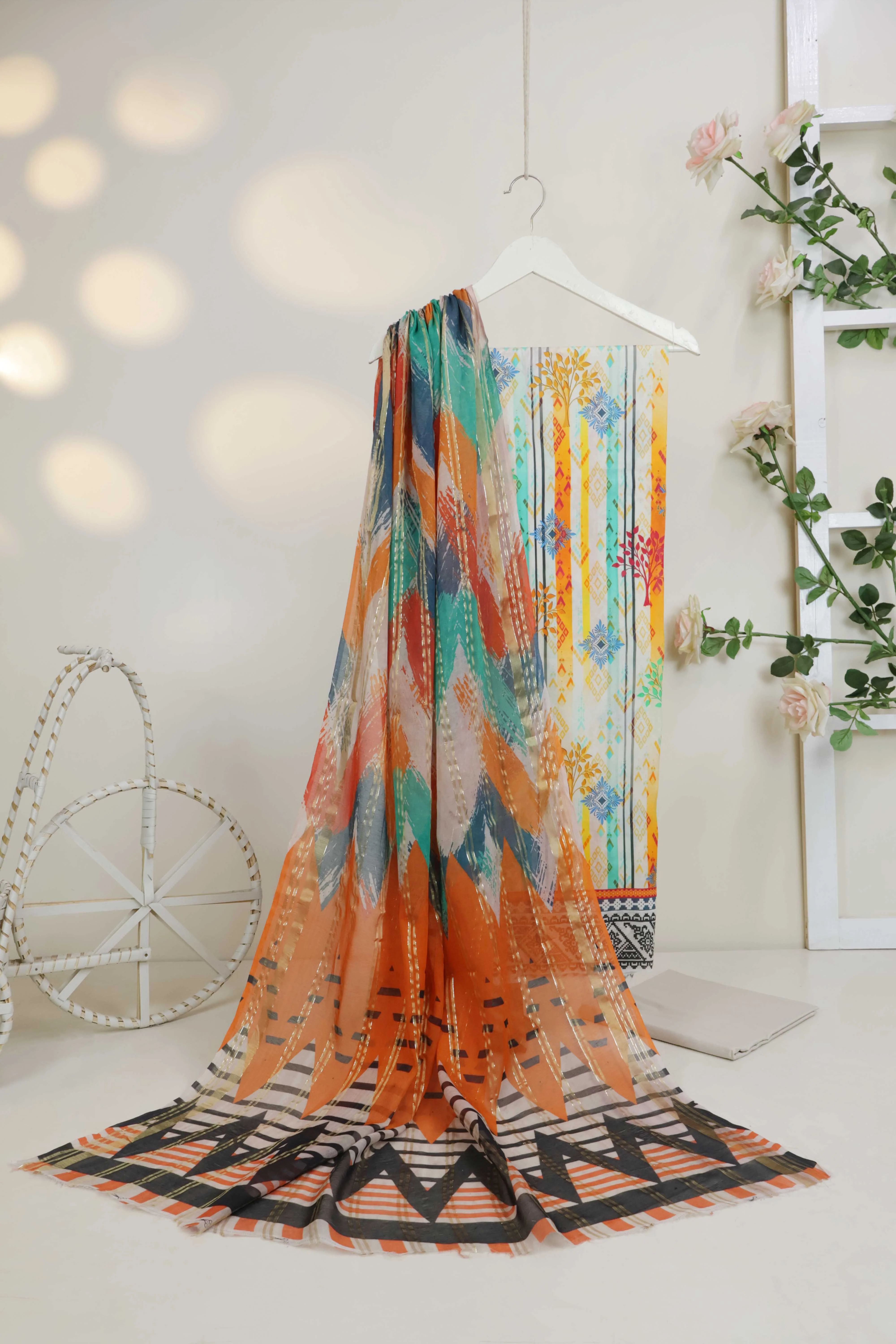 3Piece - Printed Lawn Suit POP ART  GJPA2401A7
