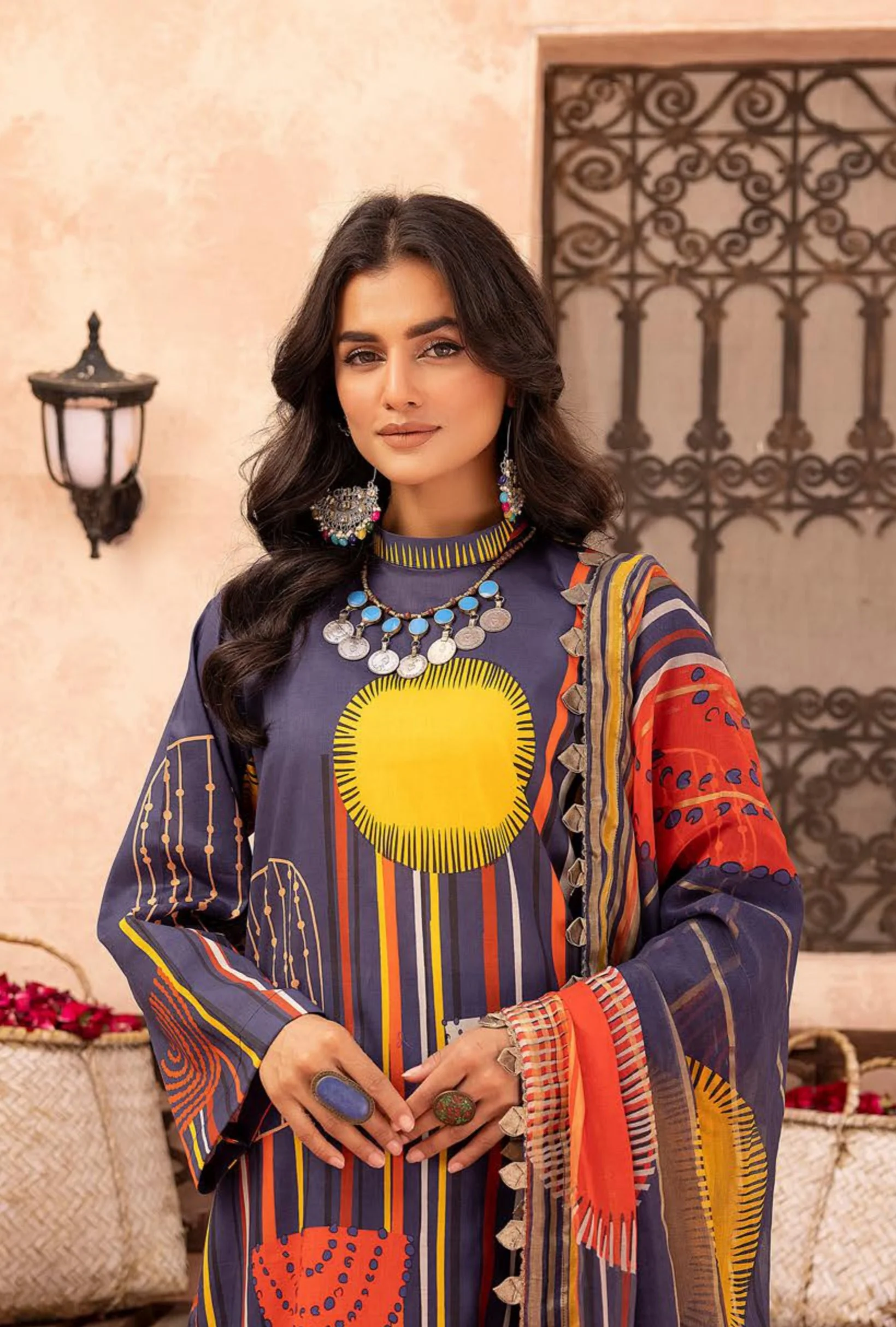 3Piece - Printed Lawn Suit POP ART  GJPA2402A24 - Image 5
