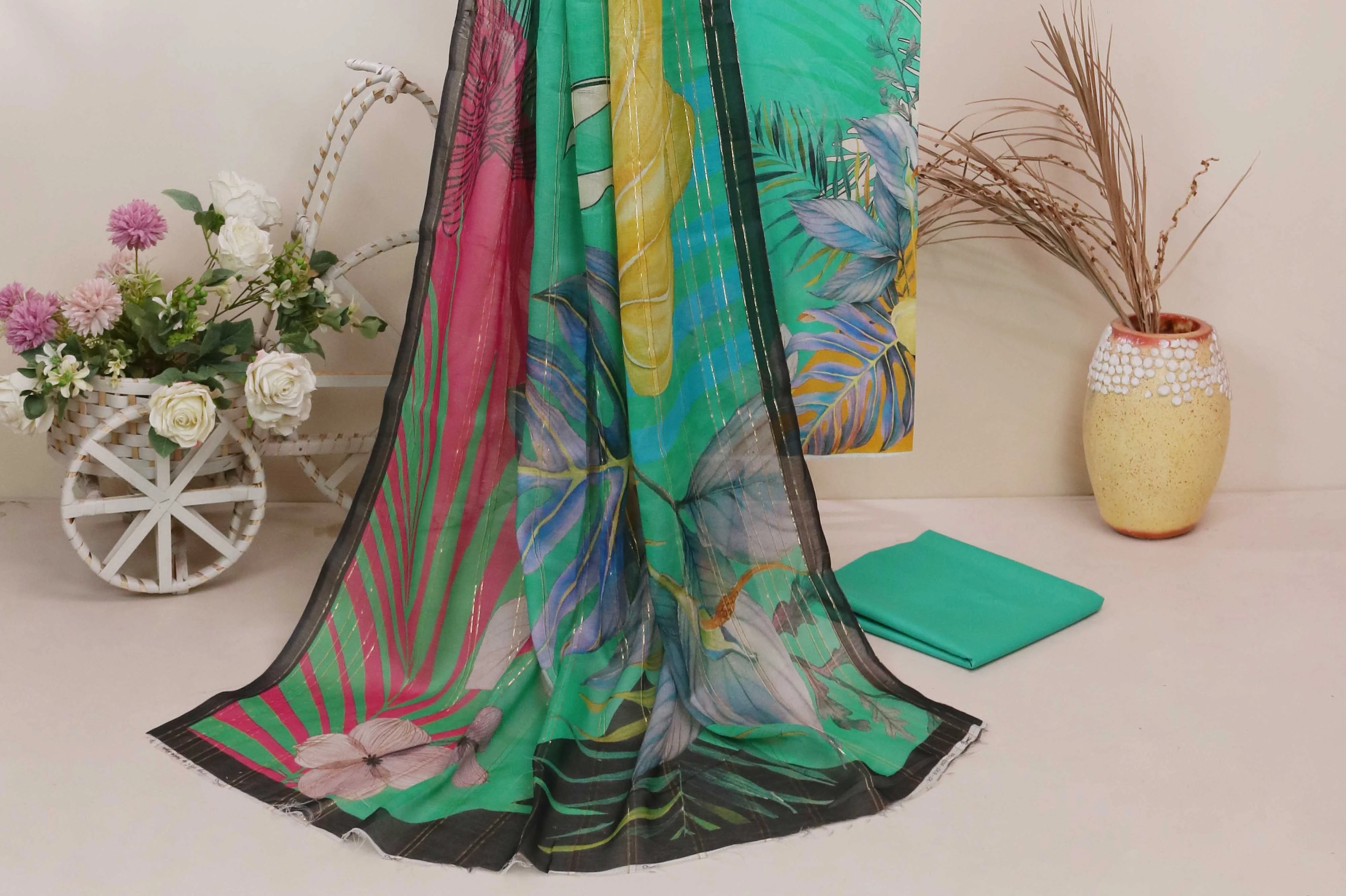 3Piece - Printed Lawn Suit POP ART  GJPA2402A26 - Image 3
