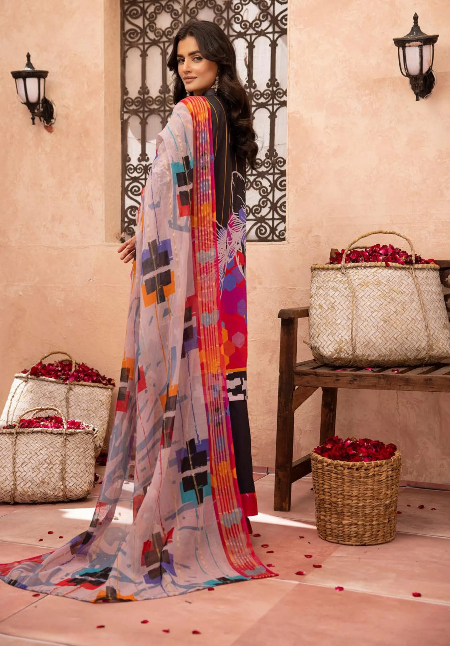 3Piece - Printed Lawn Suit POP ART GJPA2402A29 - Image 4