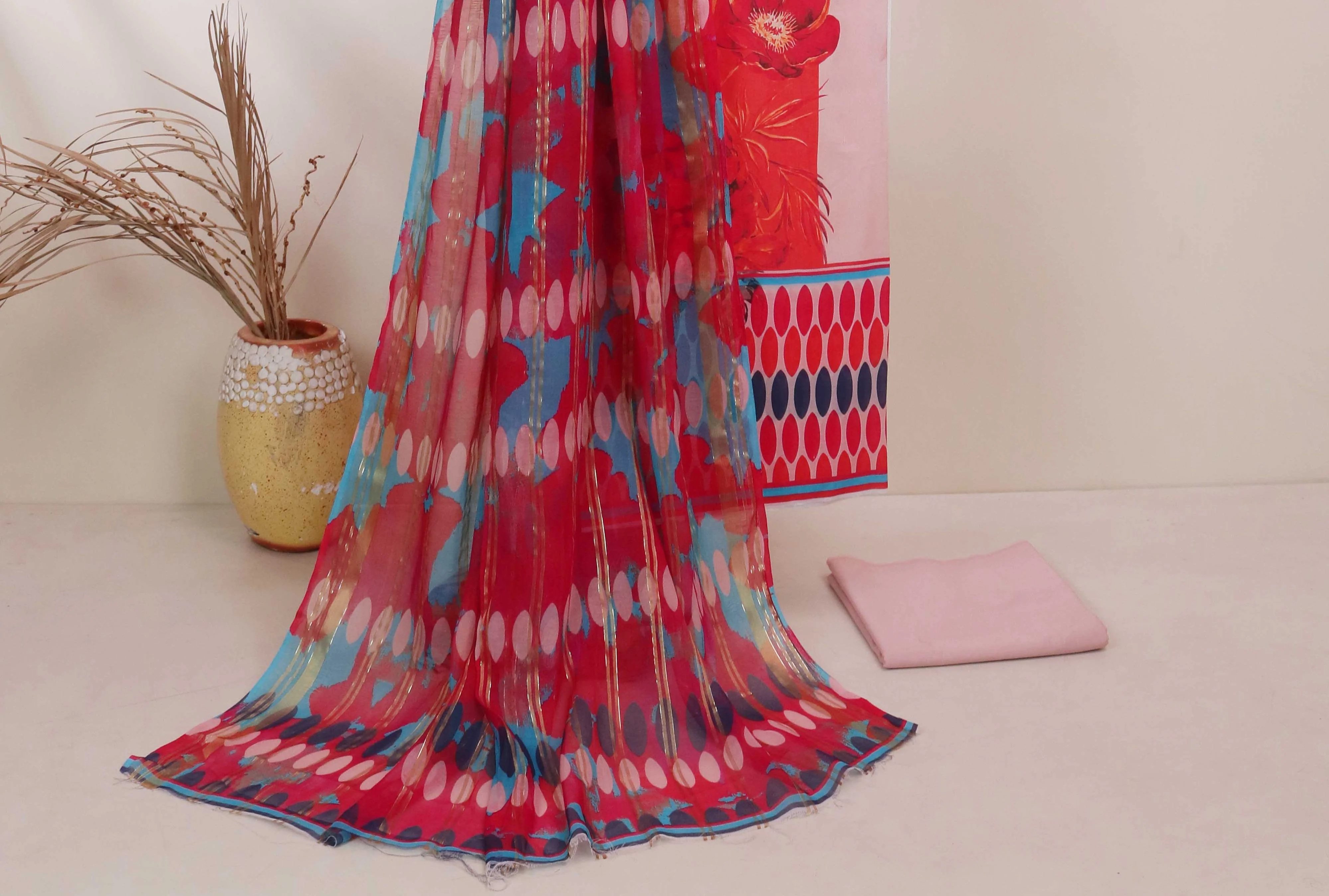 3Piece - Printed Lawn Suit POP ART  GJPA2402A31 - Image 3