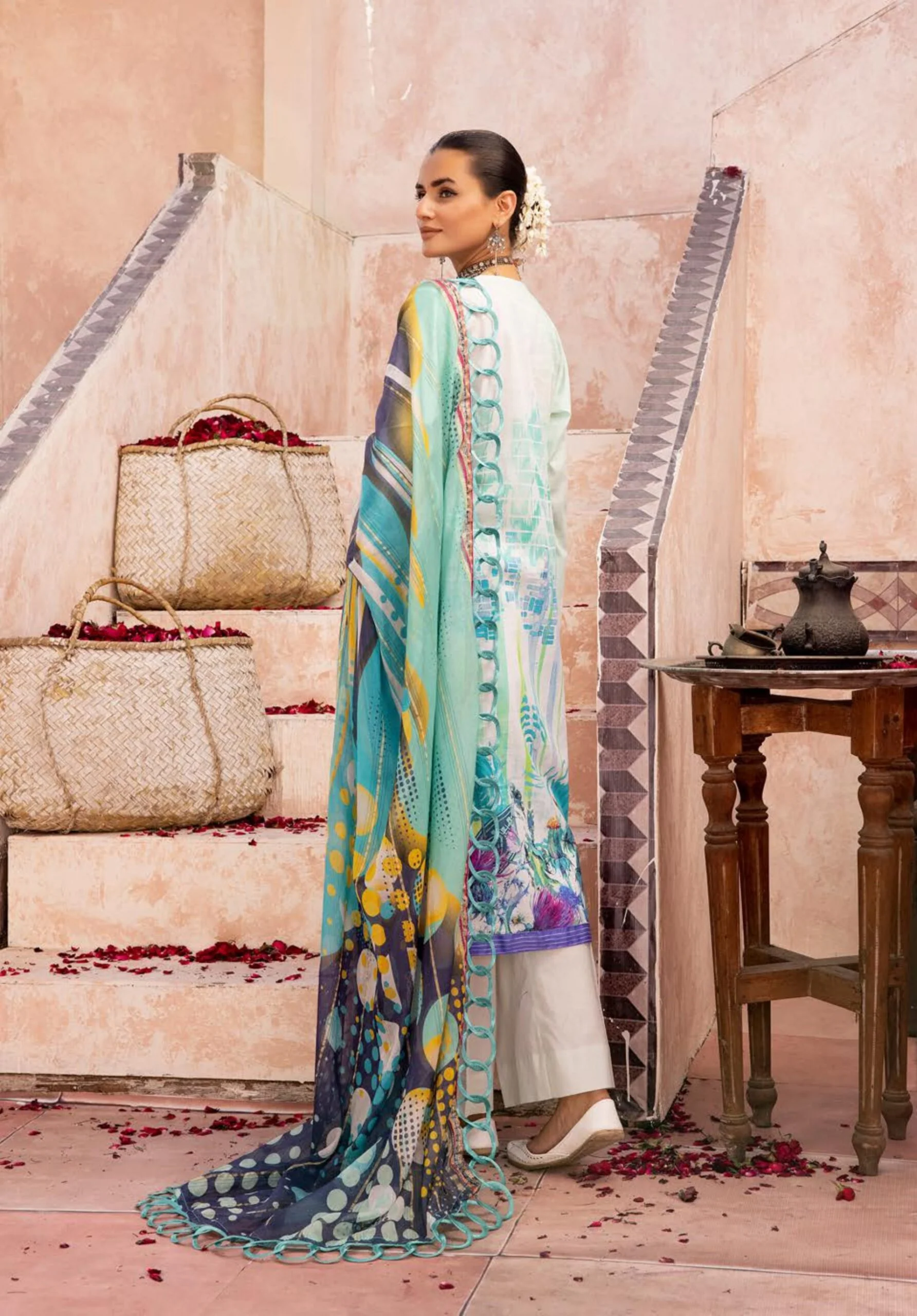 3Piece - Printed Lawn Suit POP ART  GJPA2402A32 - Image 4