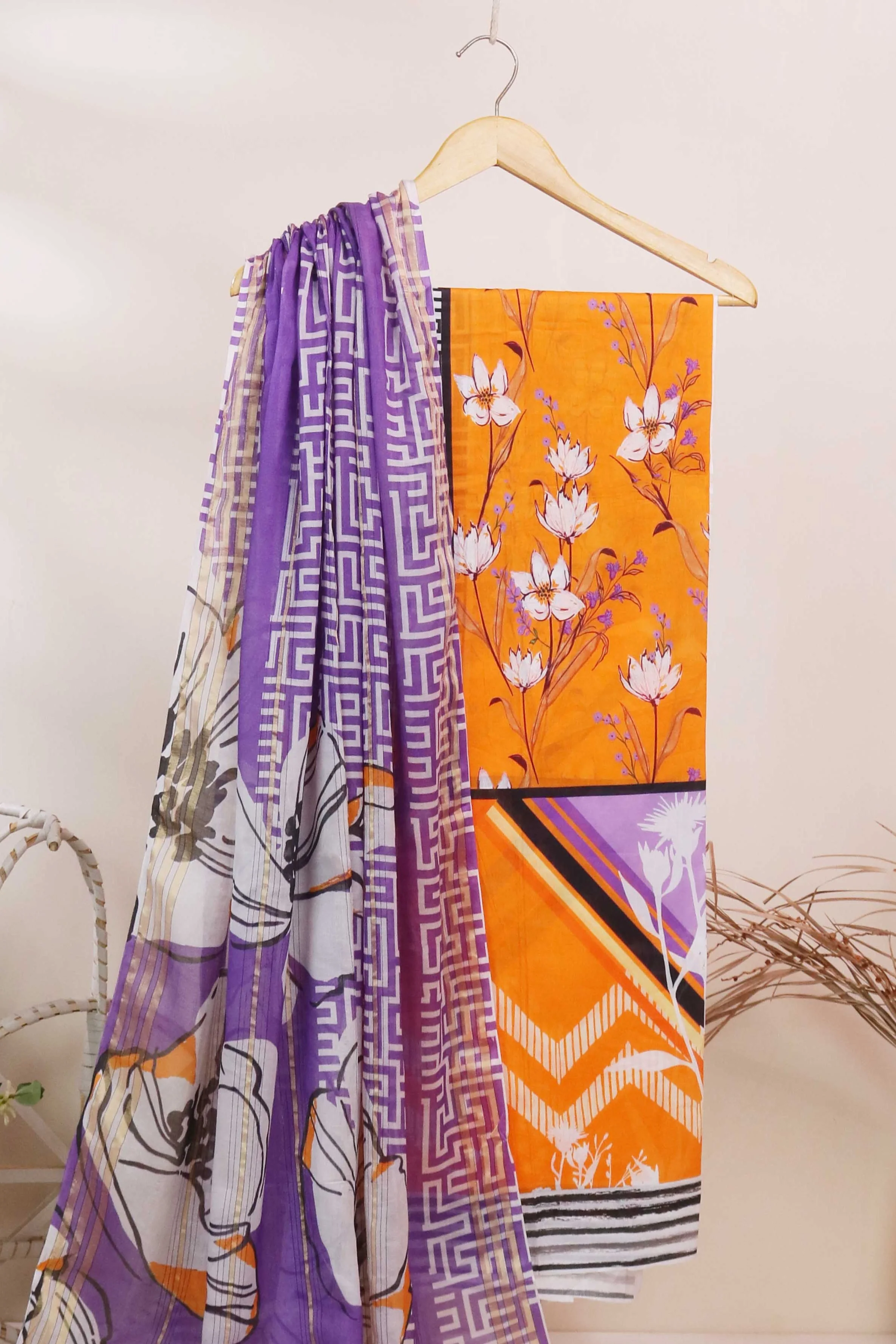 3Piece - Printed Lawn Suit POP ART  GJPA2402A34 - Image 2