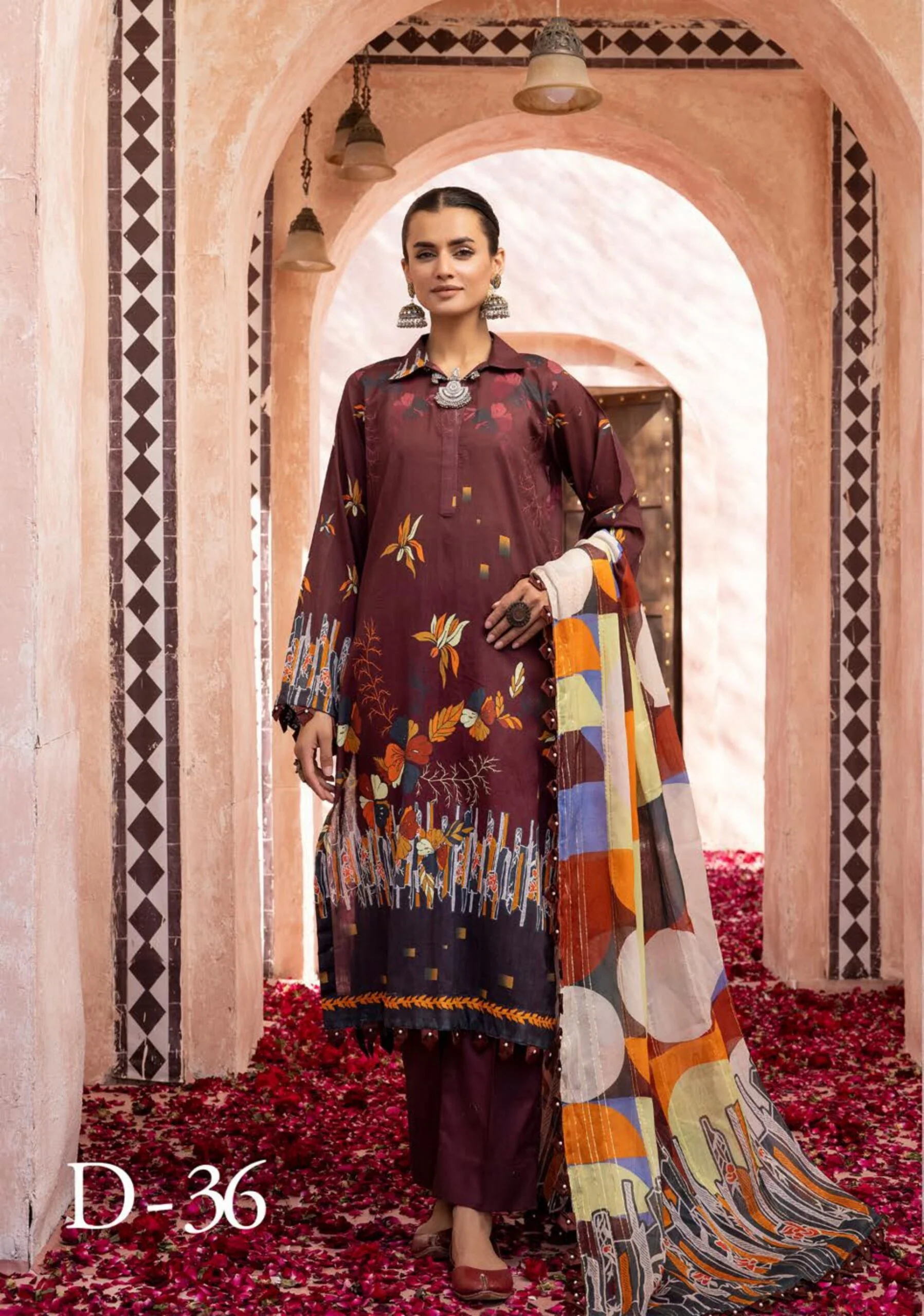 3Piece - Printed Lawn Suit POP ART  GJPA2402A36
