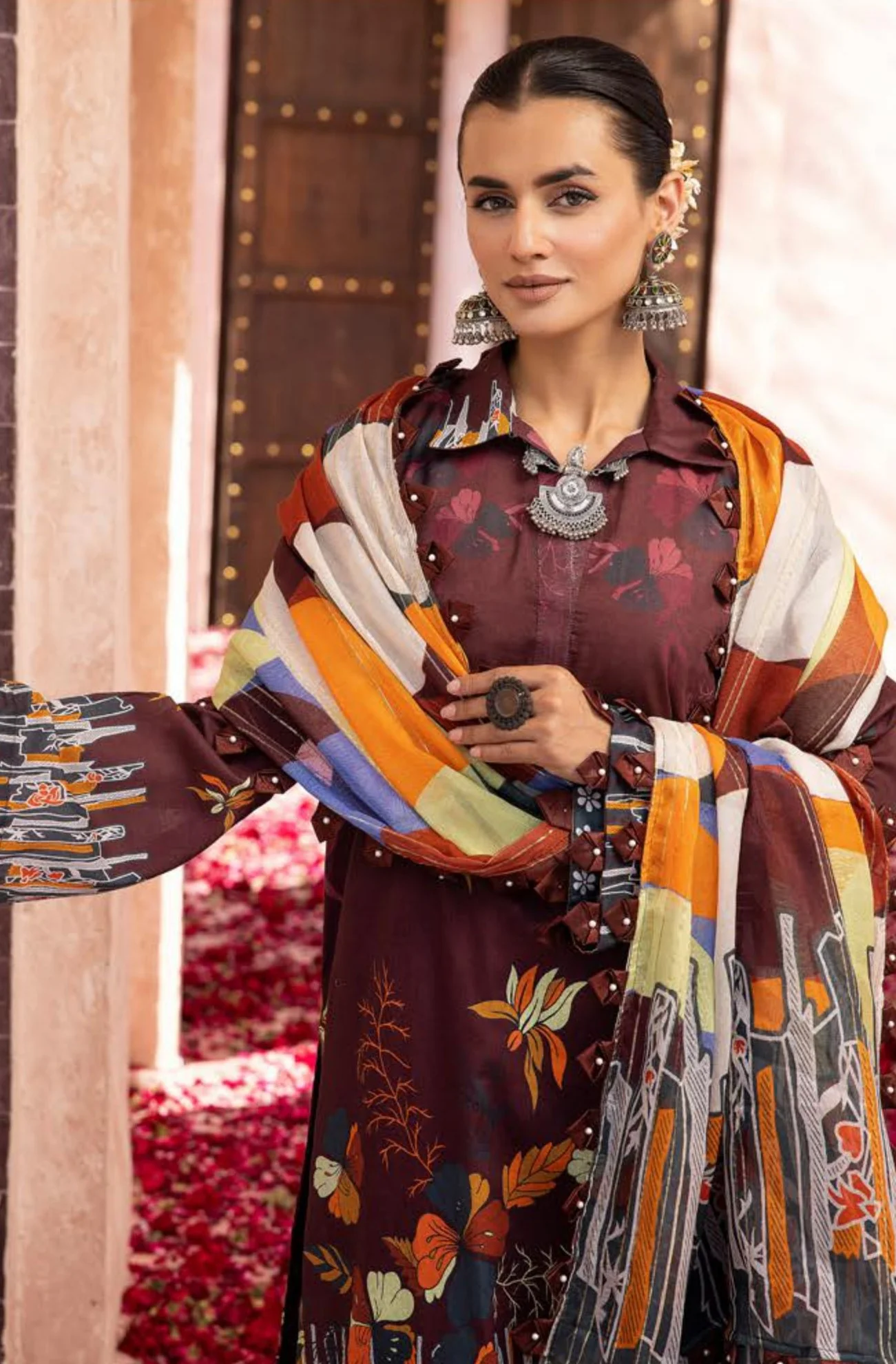 3Piece - Printed Lawn Suit POP ART  GJPA2402A36 - Image 3